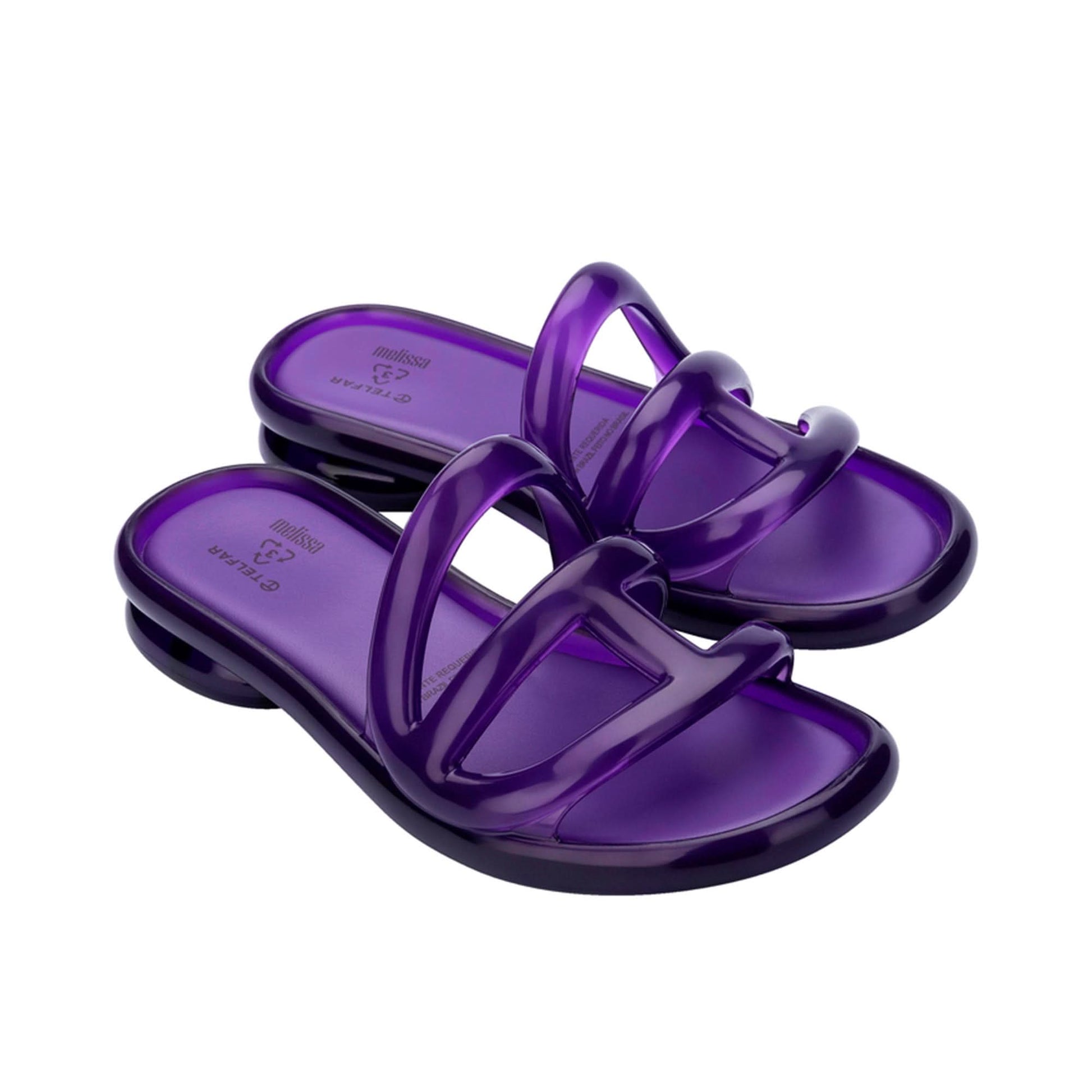 Telfar Jelly Slide Purple Slides Detail view 3 | Gate