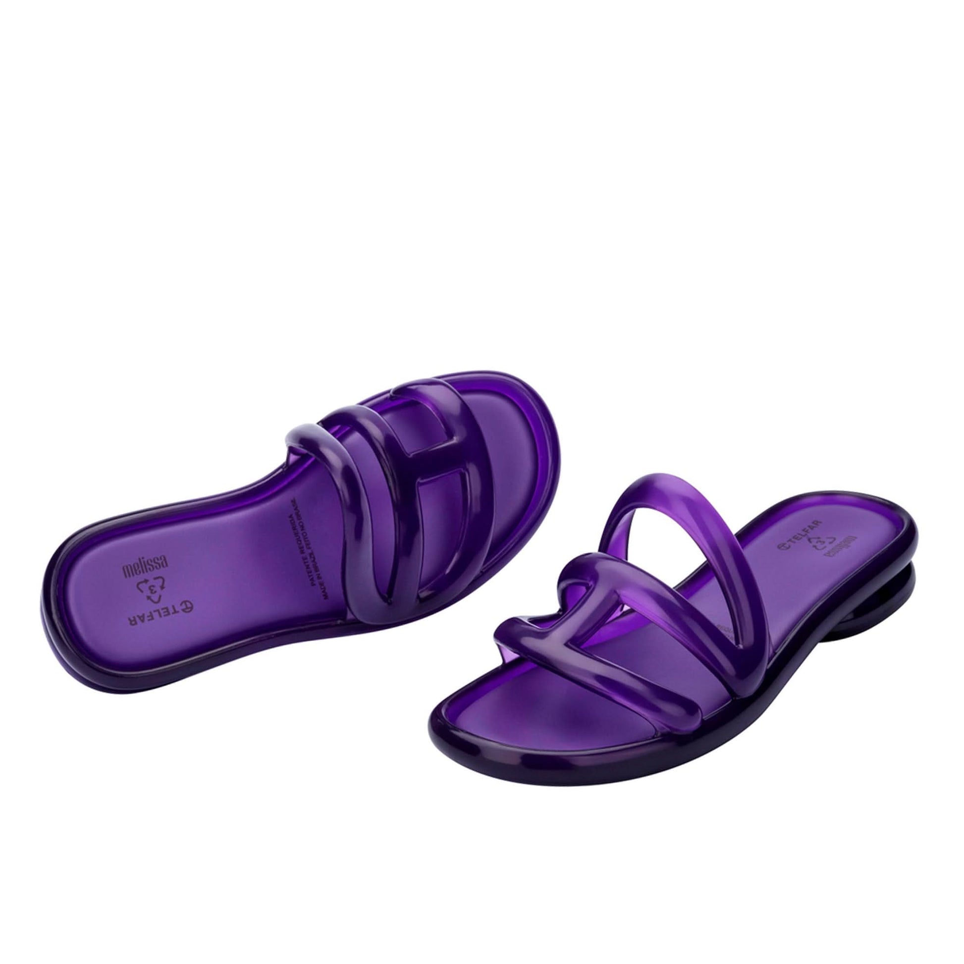Telfar Jelly Slide Purple Slides Detail view 4 | Gate