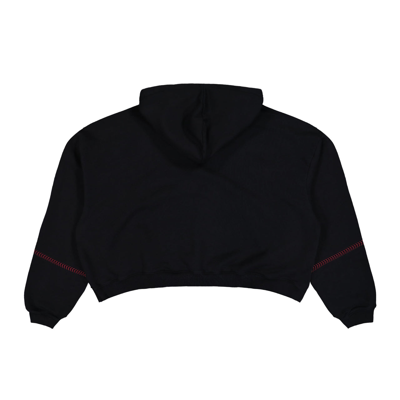 Gmbh Cropped Hoodie With Logo Embroidery Black Hoodies Berlin Hoodie2 Detail View 1 | GATE