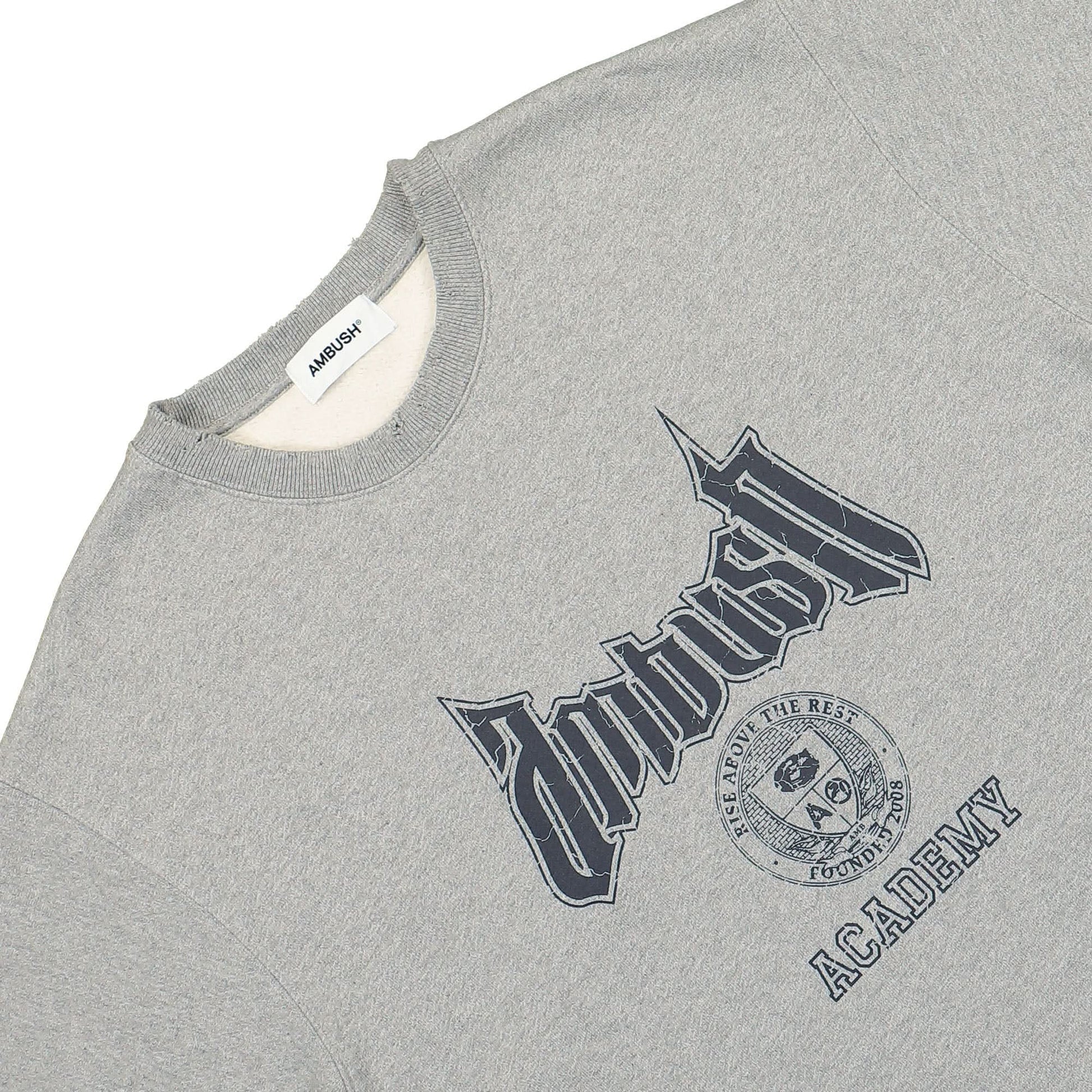 Ambush Academy Crewneck Grey Detail view 3 | Gate
