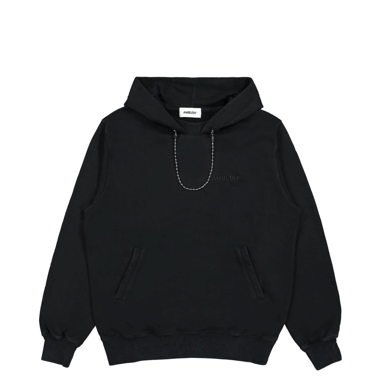 Ambush Ballchain Hoodie Black Detail view 1 | Gate