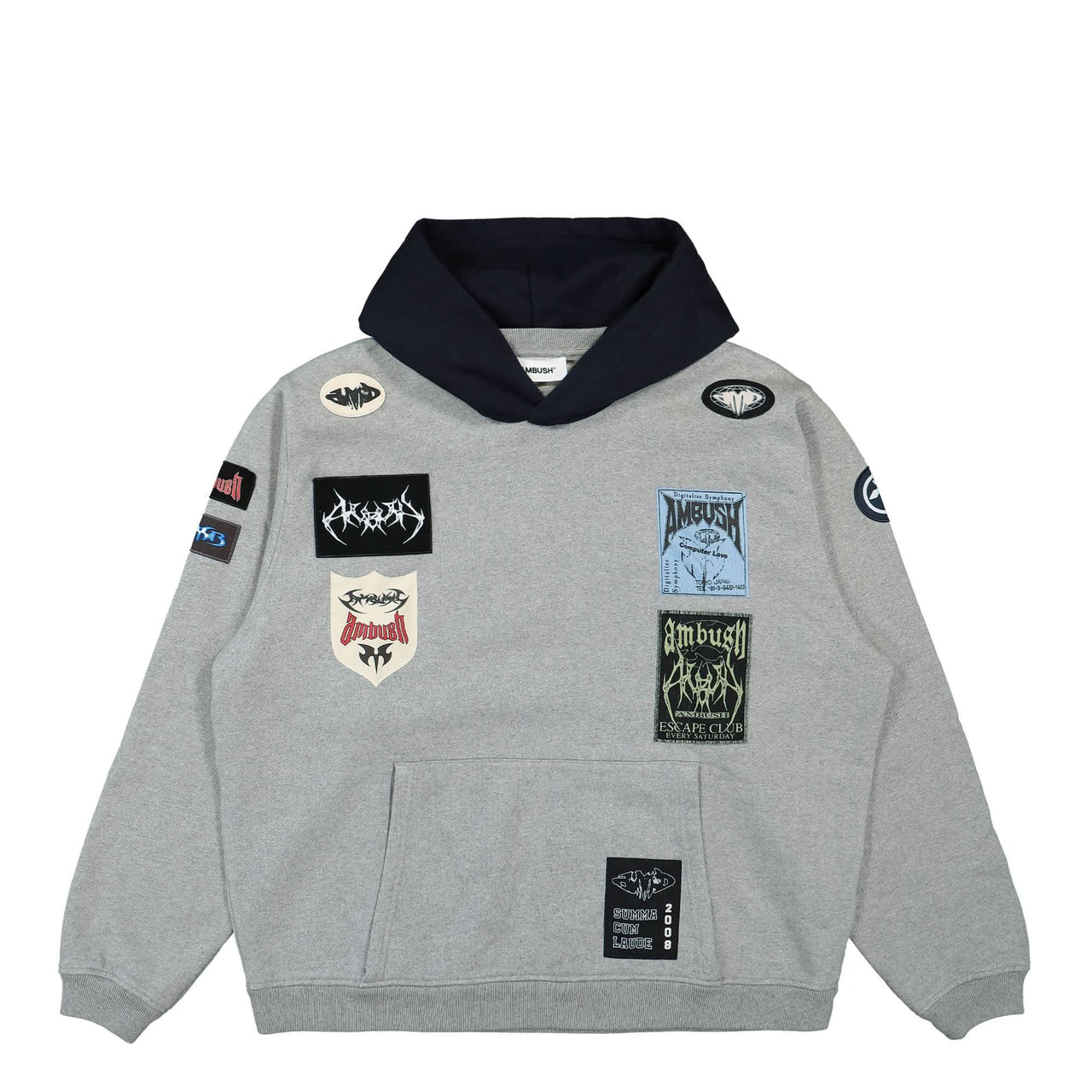 Ambush After Hooded Sweatshirt Grey Detail view 1 | Gate
