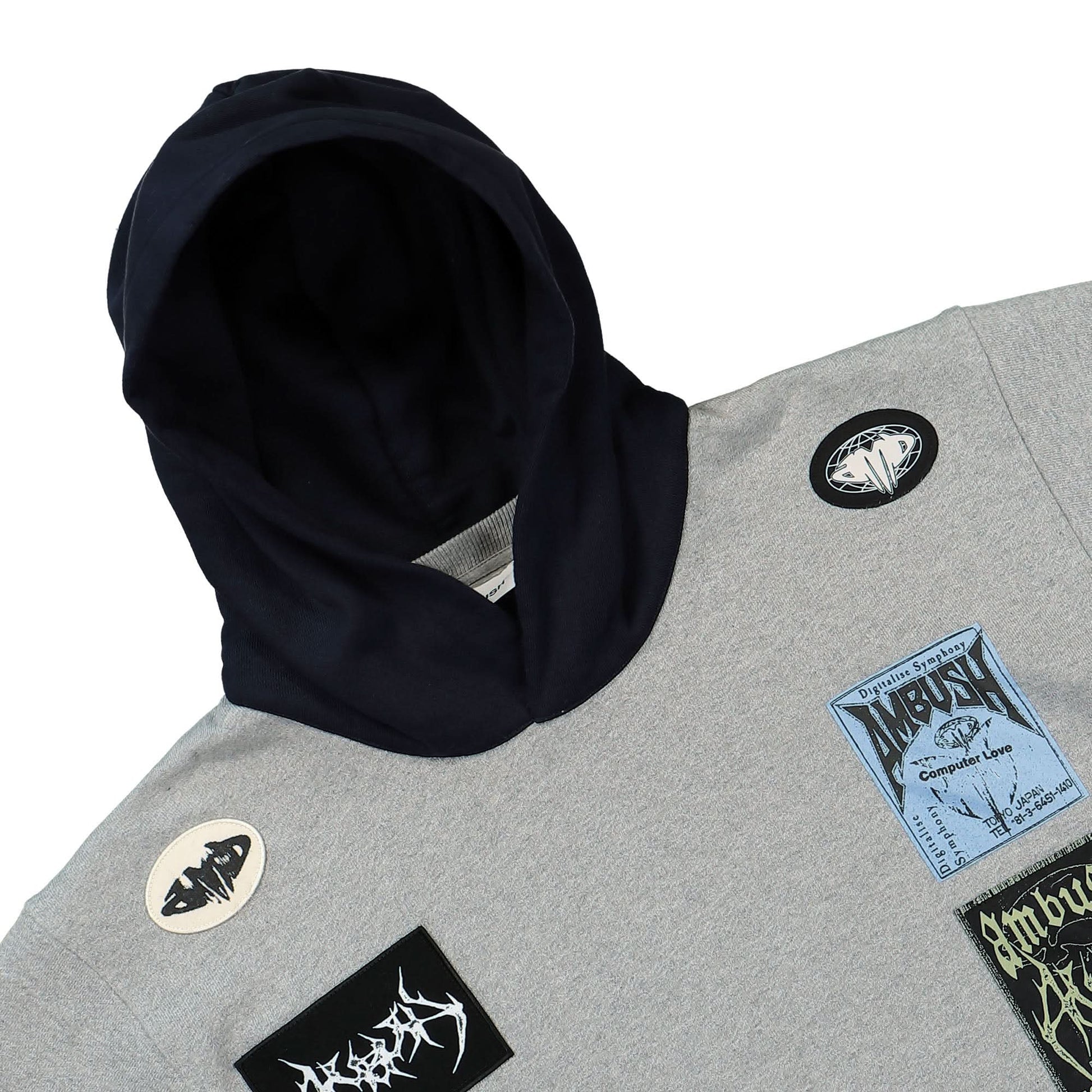 Ambush After Hooded Sweatshirt Grey Detail view 3 | Gate