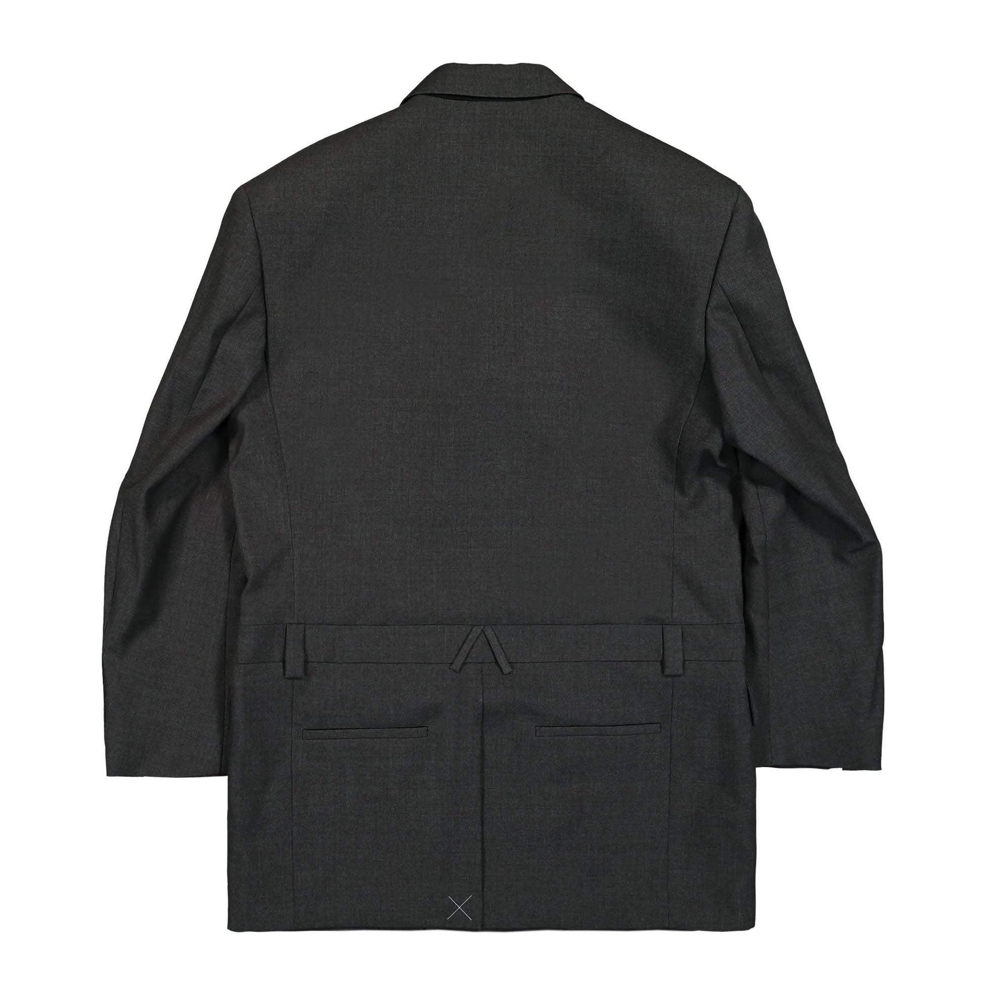 Ambush Front Belted Over Blazer Grey Detail view 2 | Gate
