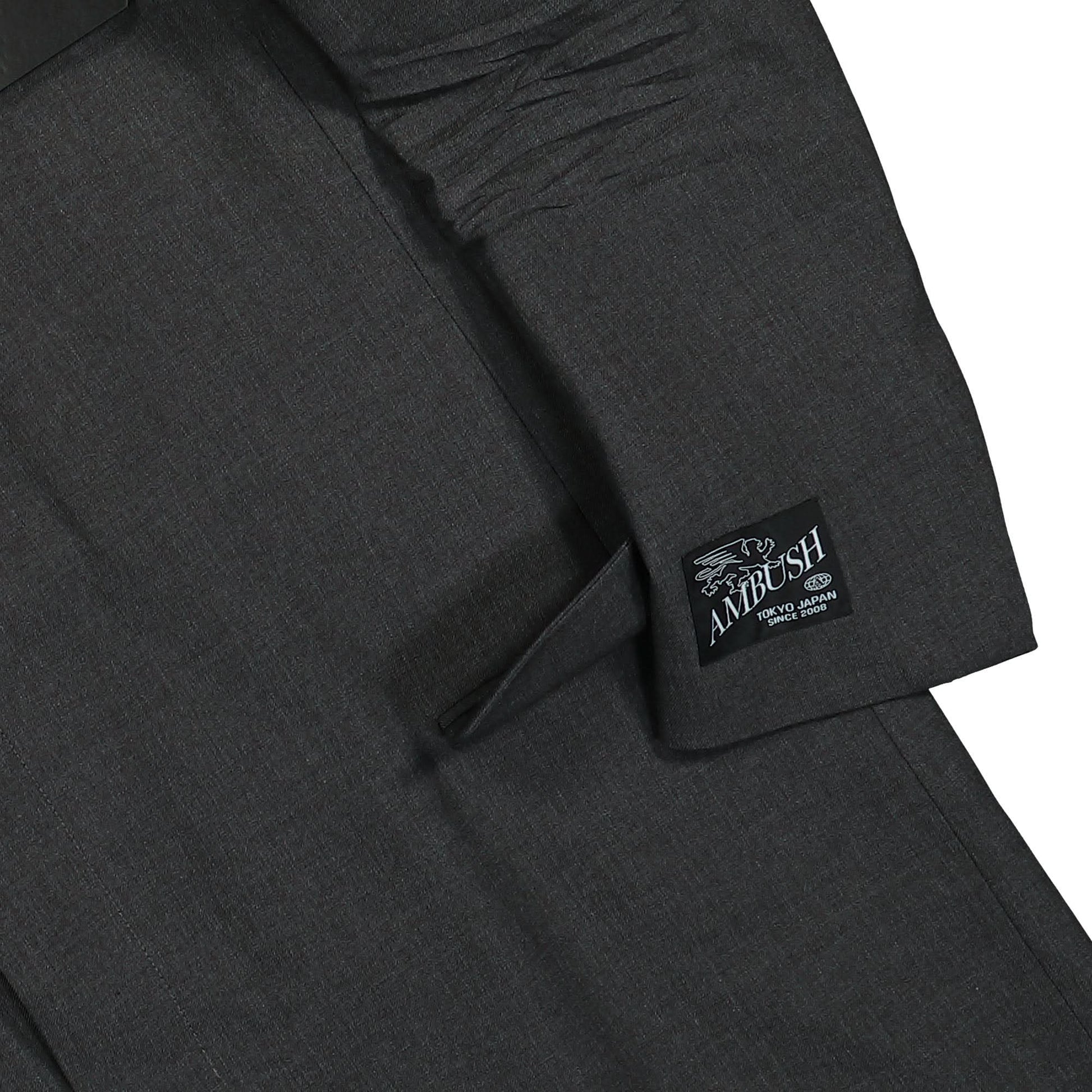 Ambush Front Belted Over Blazer Grey Detail view 4 | Gate