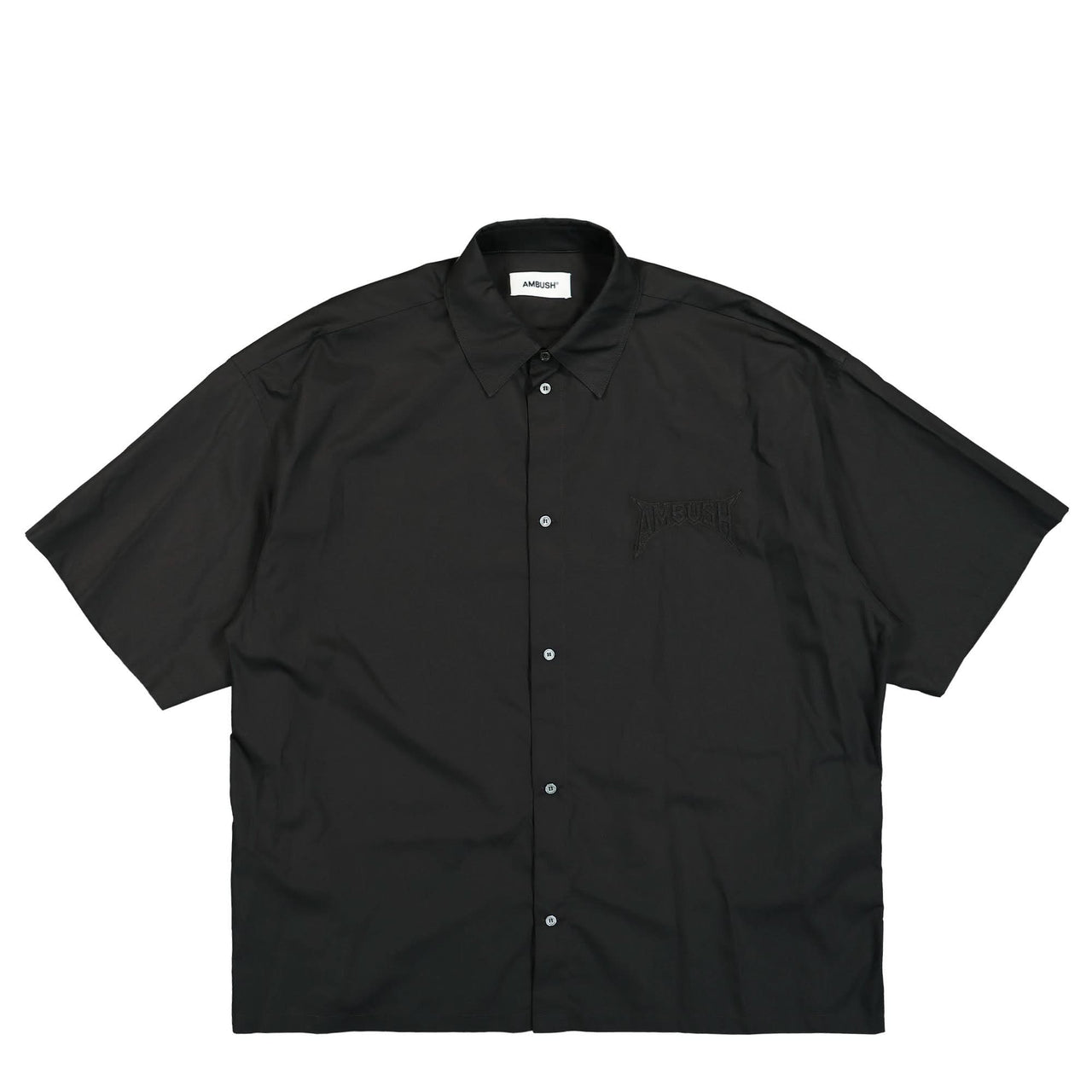 Ambush Logo Patch S/S Shirt Black Detail view 1 | Gate