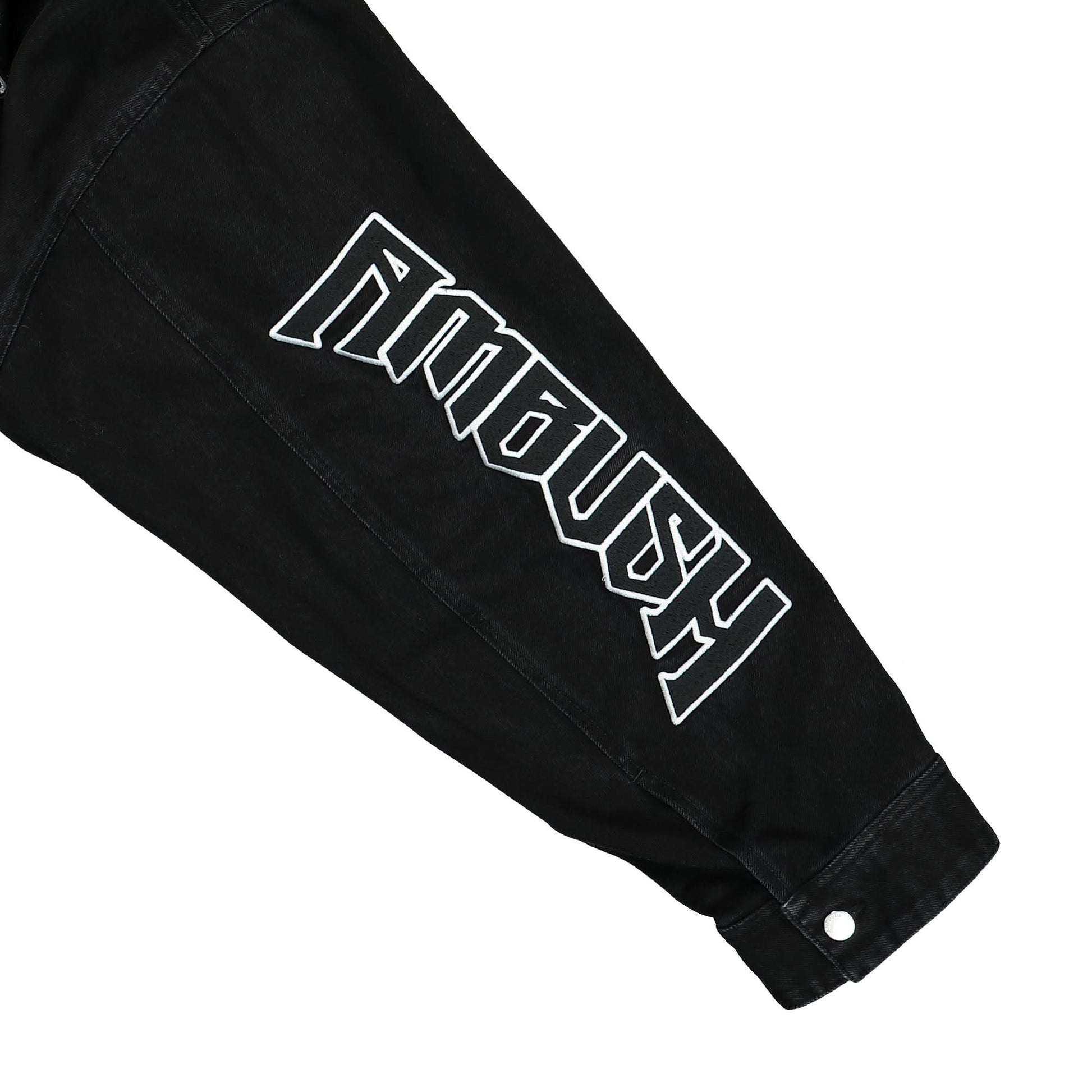 Ambush Patch Denim Bomber Black Detail view 5 | Gate