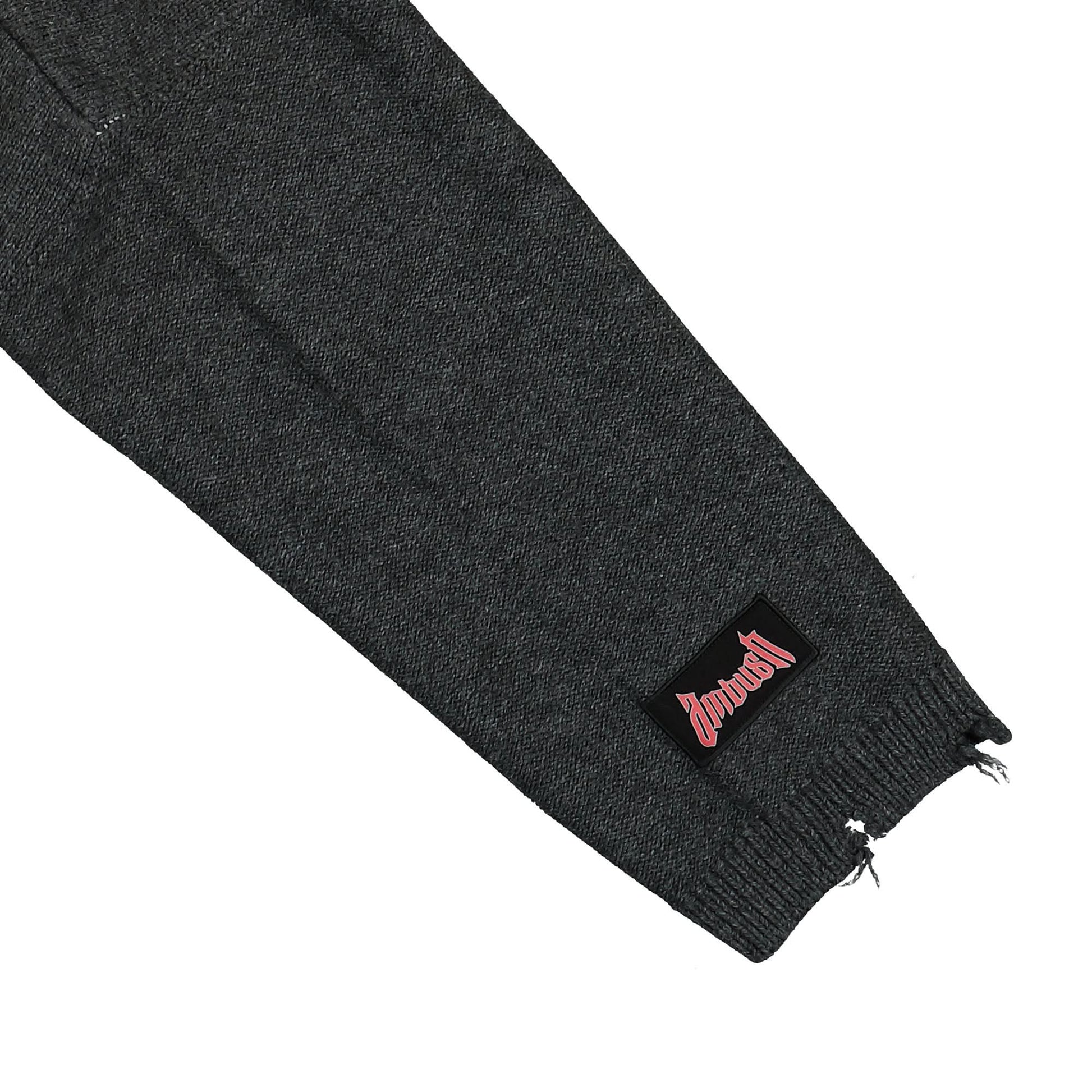 Ambush Felted Knit Zip Cardigan Grey Detail view 5 | Gate