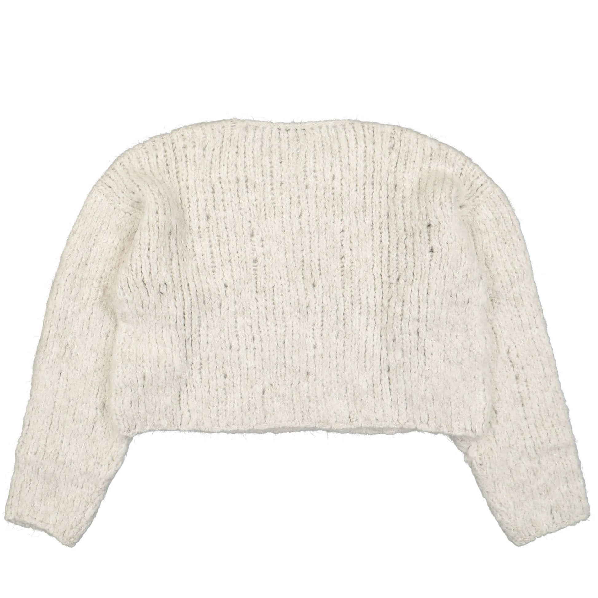 Ambush Cropped Mohair Crewneck Grey Detail view 3 | Gate