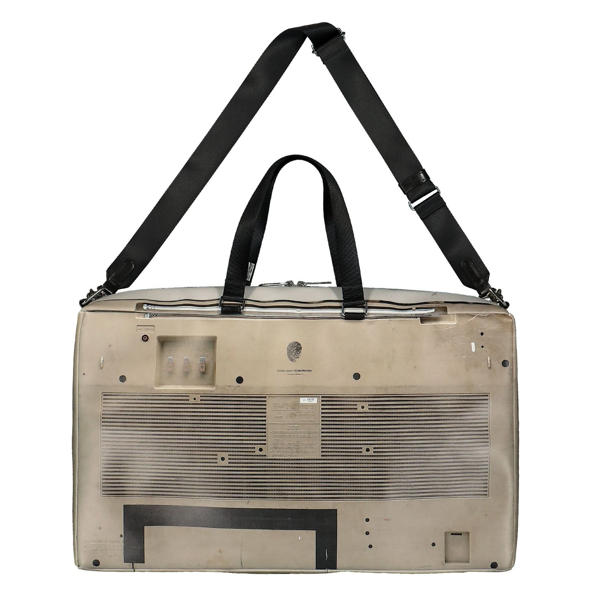 Maison Mihara Yasuhiro Boombox Printed Shoulder Bag Grey Detail view 2 | Gate