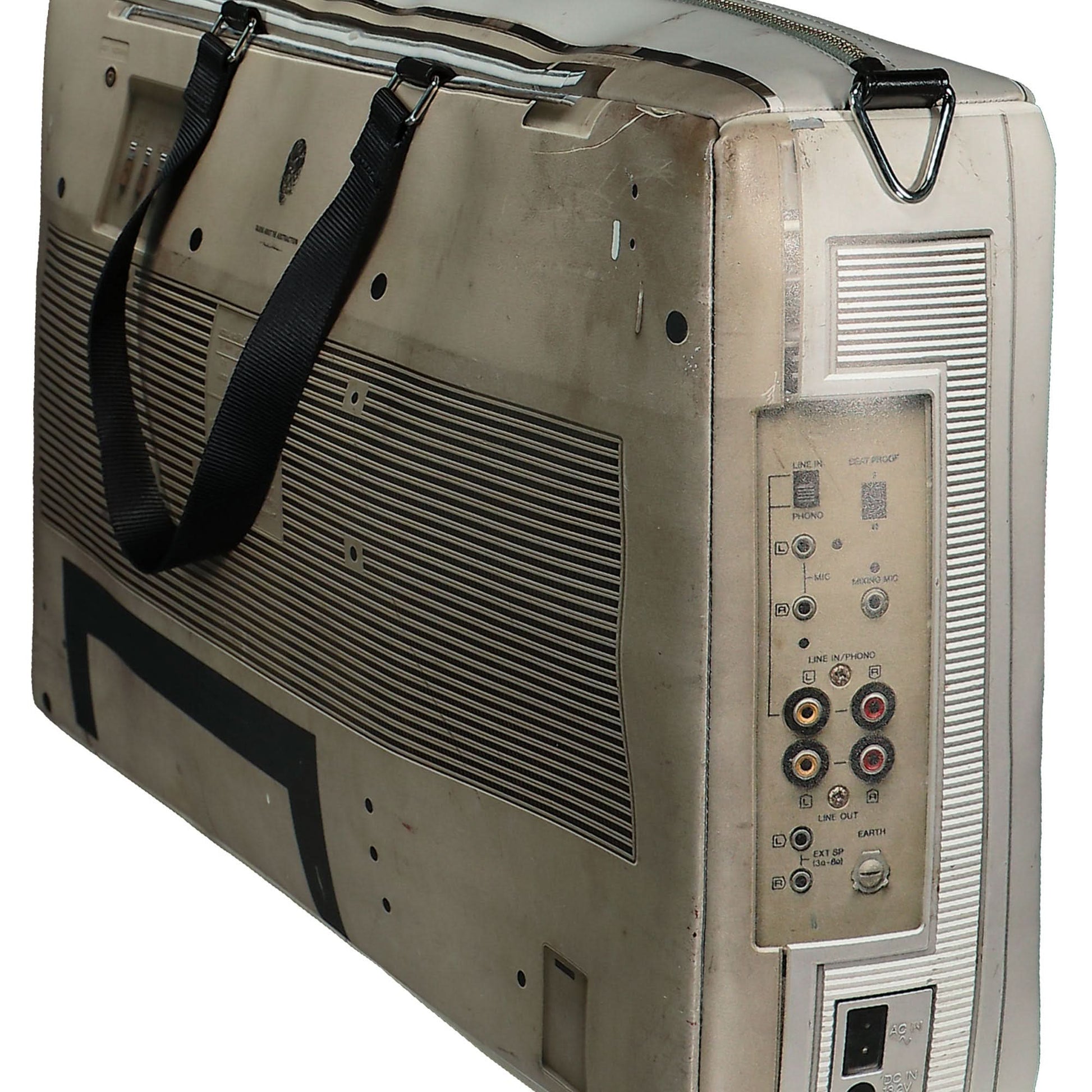 Maison Mihara Yasuhiro Boombox Printed Shoulder Bag Grey Detail view 4 | Gate