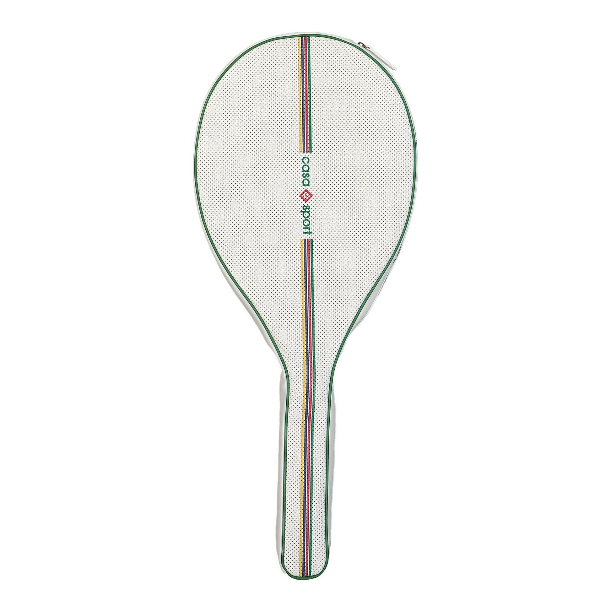 Casablanca Tennis Racket Bag - 01 White Detail view 1 | Gate