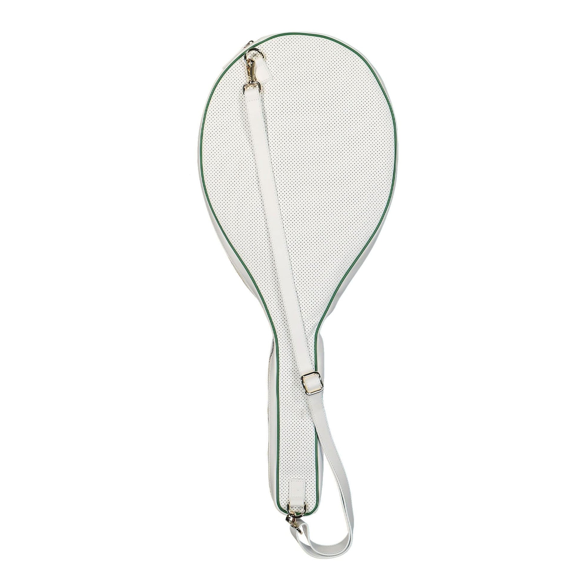 Casablanca Tennis Racket Bag - 01 White Detail view 3 | Gate