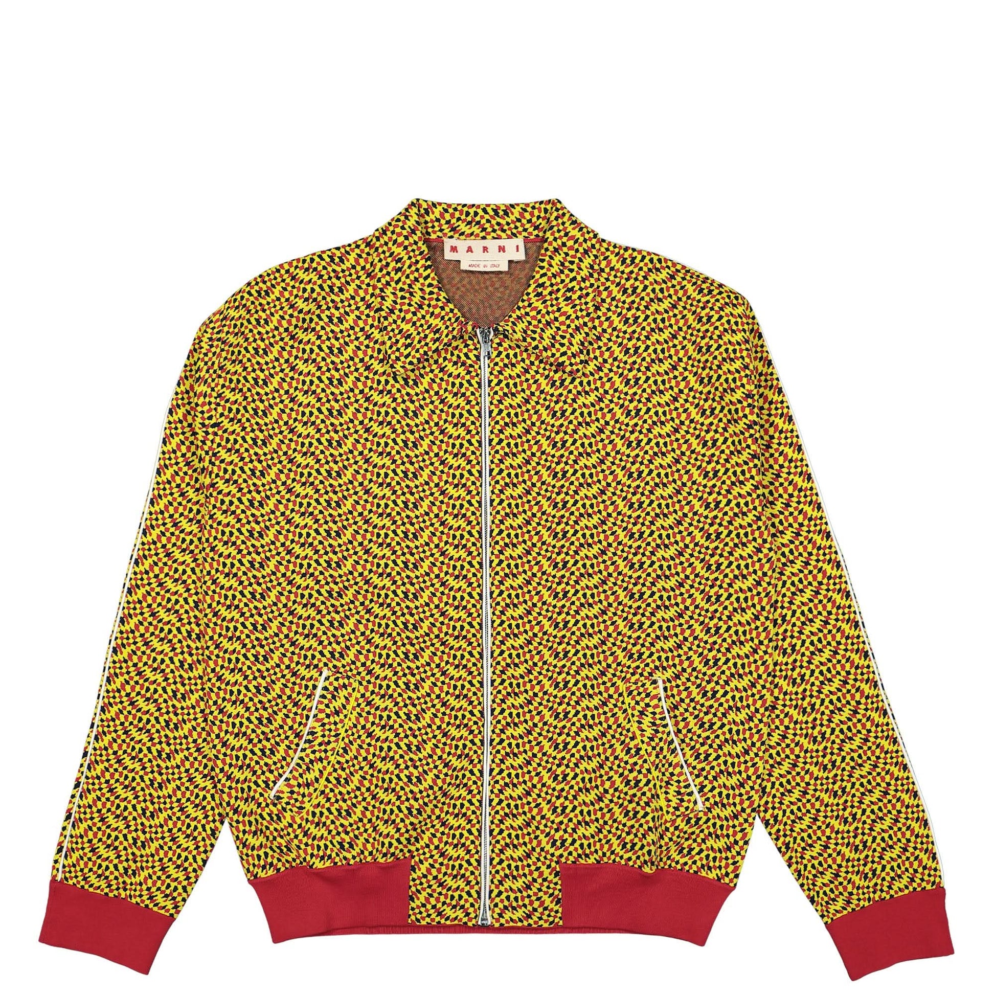 Marni Cardigan Jacquard Tracksuit Yellow Detail view 1 | Gate