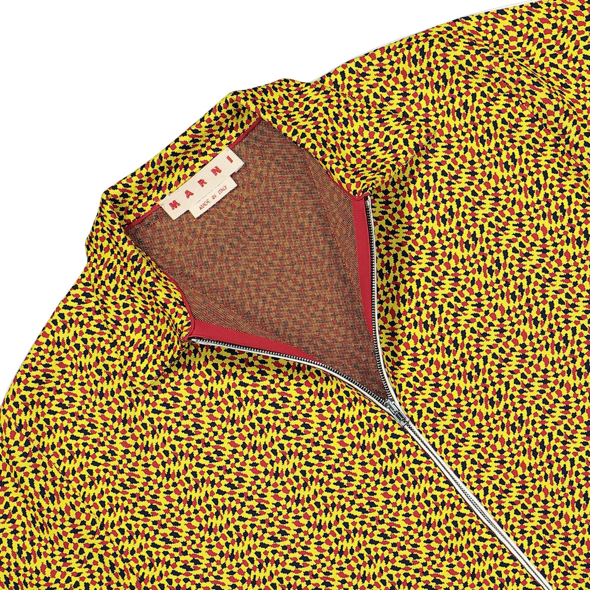 Marni Cardigan Jacquard Tracksuit Yellow Detail view 3 | Gate