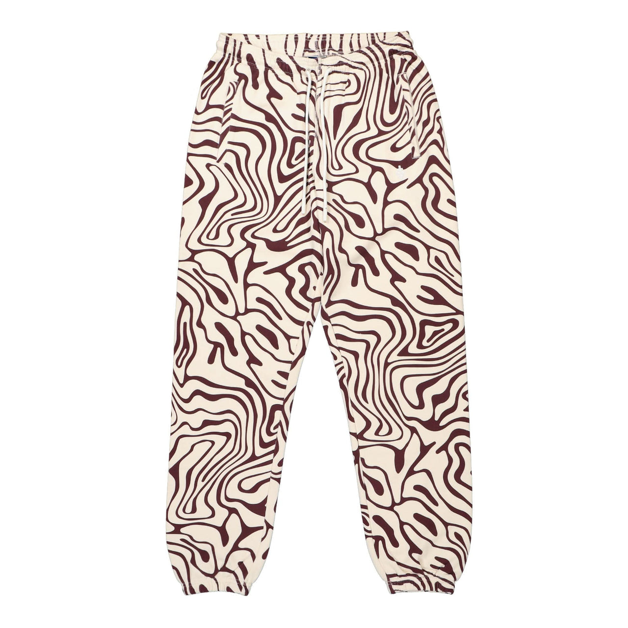Marcelo Burlon - County of Milan AOP Fluid Relax Sweatpants Beige Detail view 1 | Gate