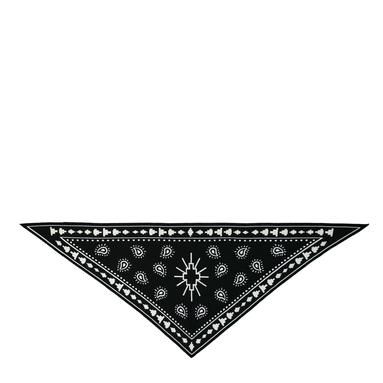 Marcelo Burlon - County of Milan Bandana Knit Scarf Black Detail view 1 | Gate