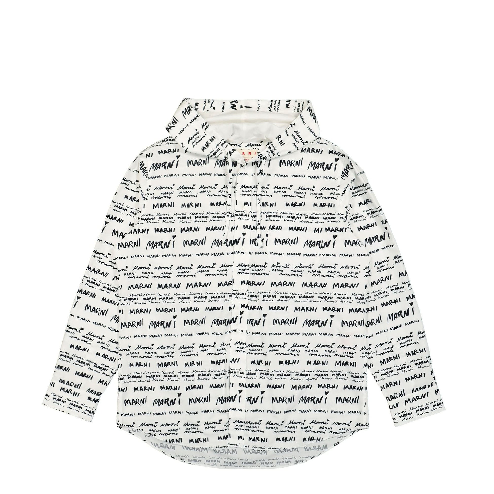 Marni Megamarni Popeline Shirt White Detail view 1 | Gate
