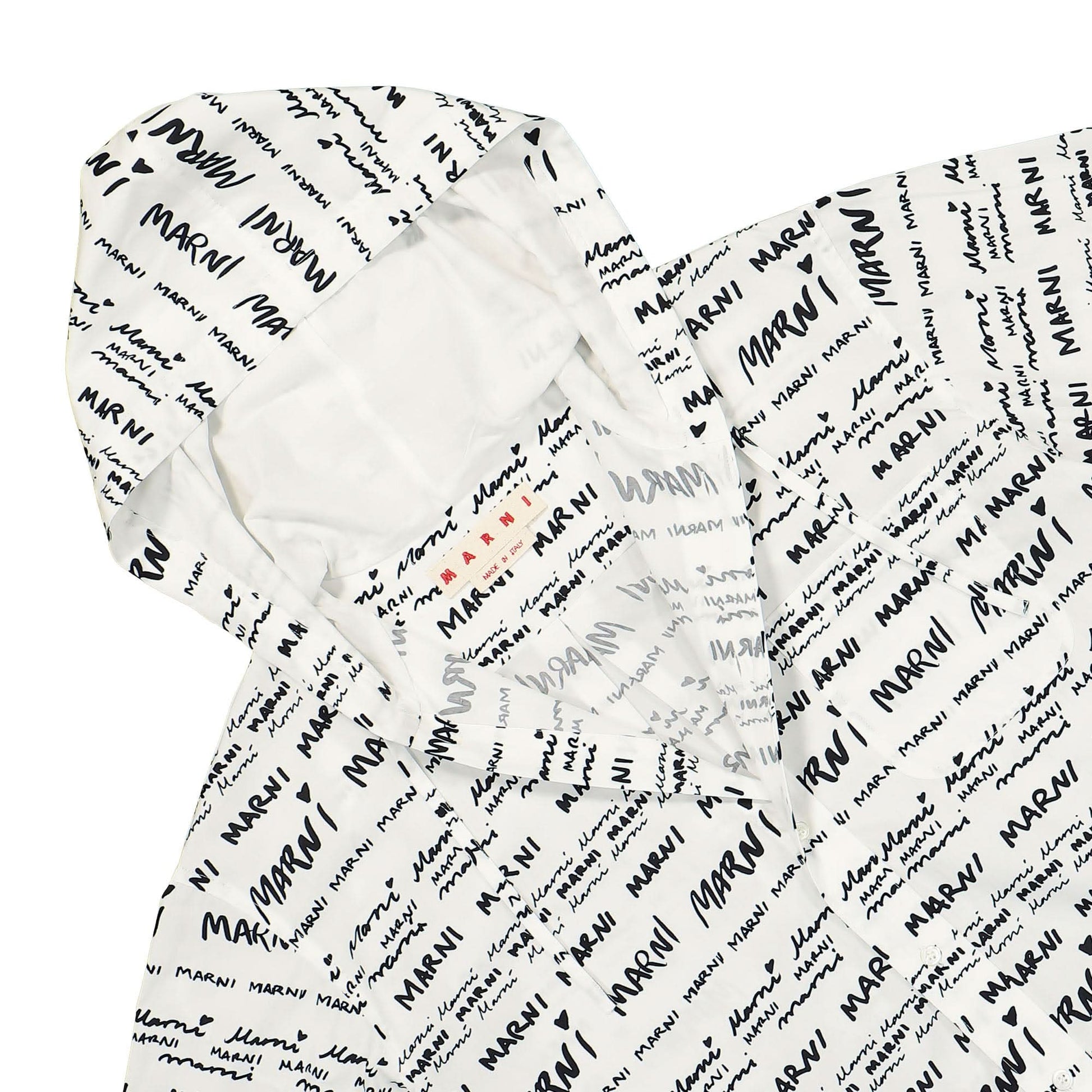 Marni Megamarni Popeline Shirt White Detail view 3 | Gate