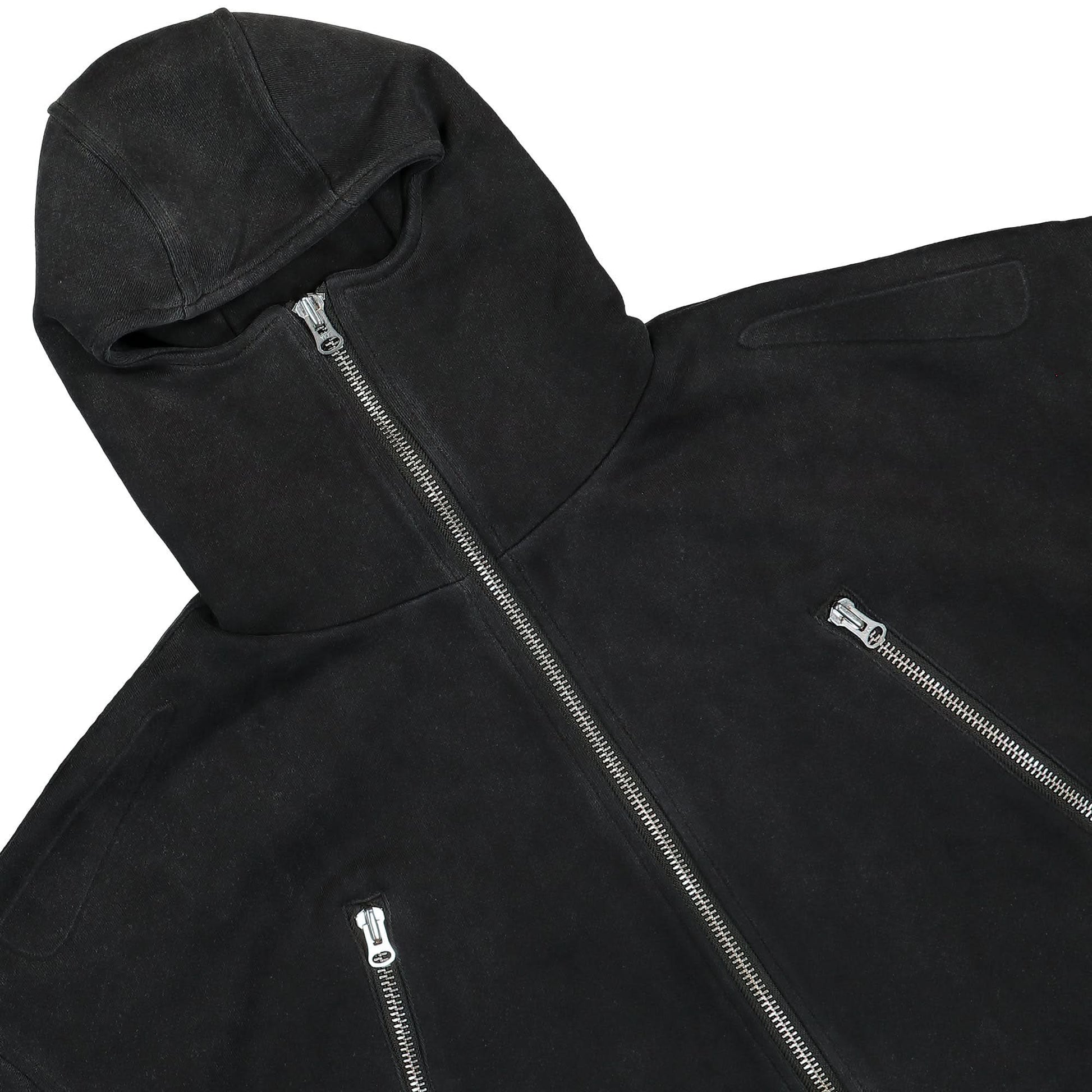 GATE Scuba Zip Hoodie Black Detail view 4 | Gate