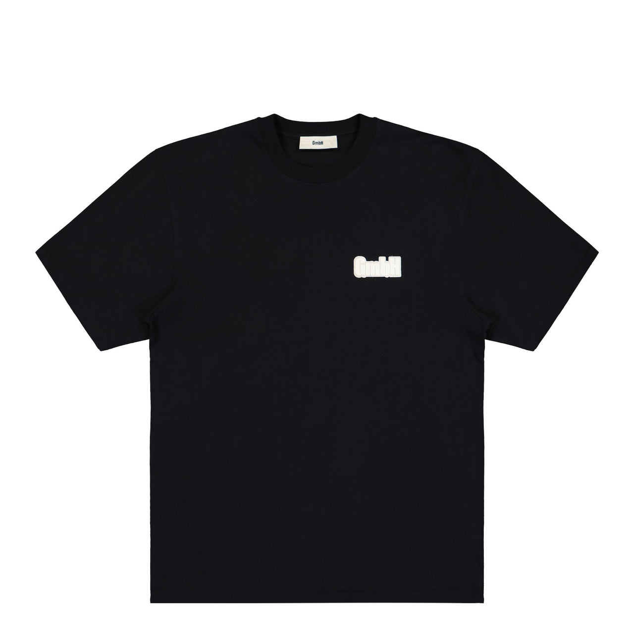 Gmbh T-Shirt With Embroidered Cut Out Logo Black T-Shirts Cut Out Logo Tee1 Detail View 1 | GATE
