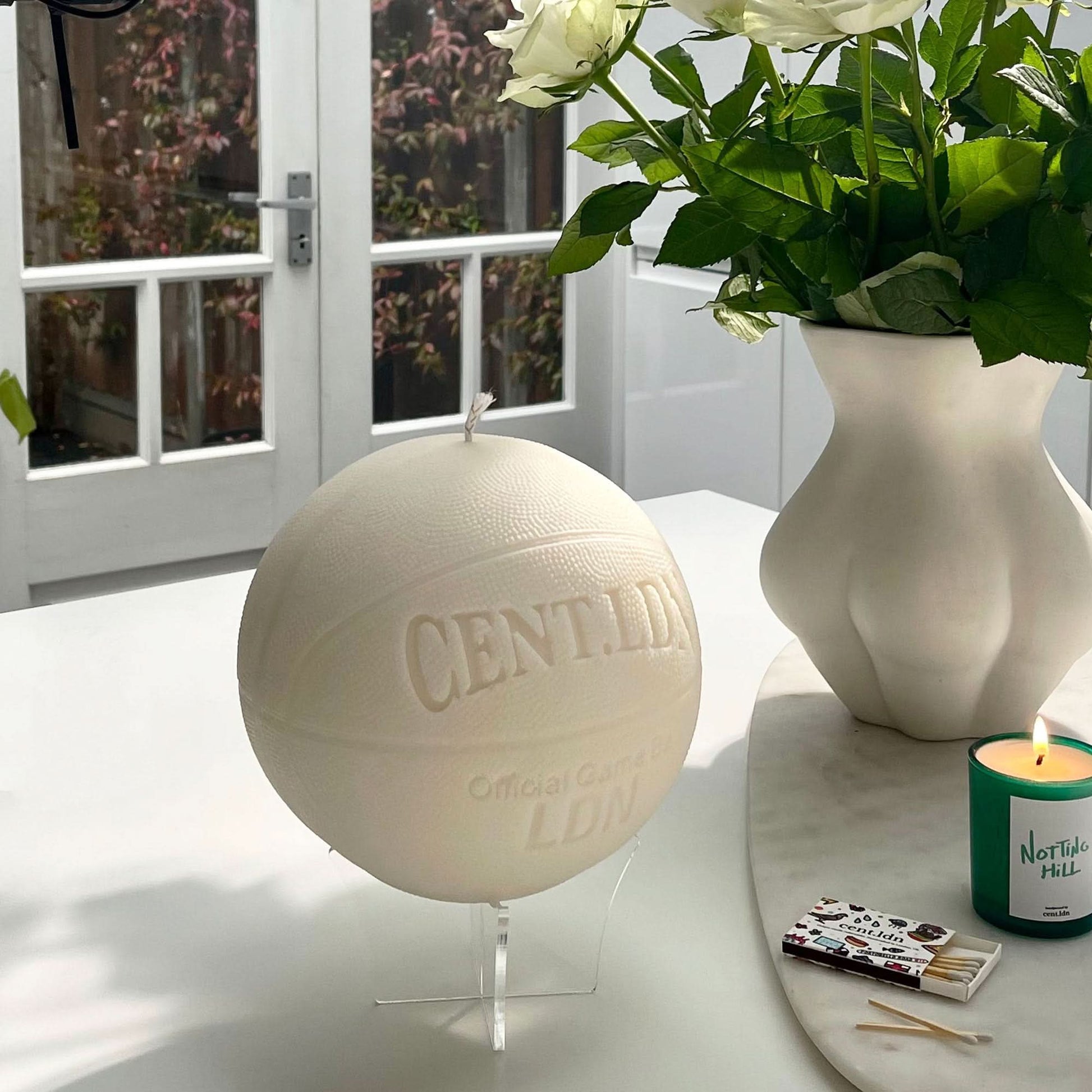 cent.ldn Basketball 2.0 Candle Beige Detail view 3 | Gate