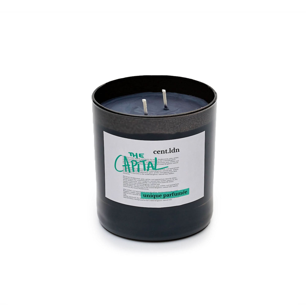 cent.ldn The Capital Perfumed Candle Black Detail view 1 | Gate