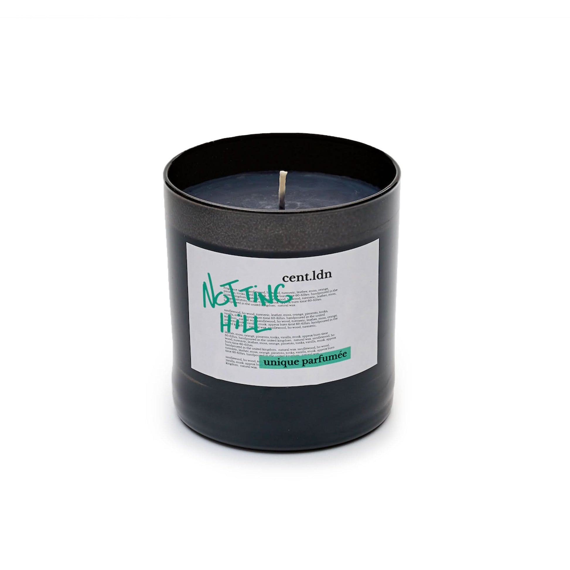cent.ldn Notting Hill Perfumed Candle Black Detail view 1 | Gate
