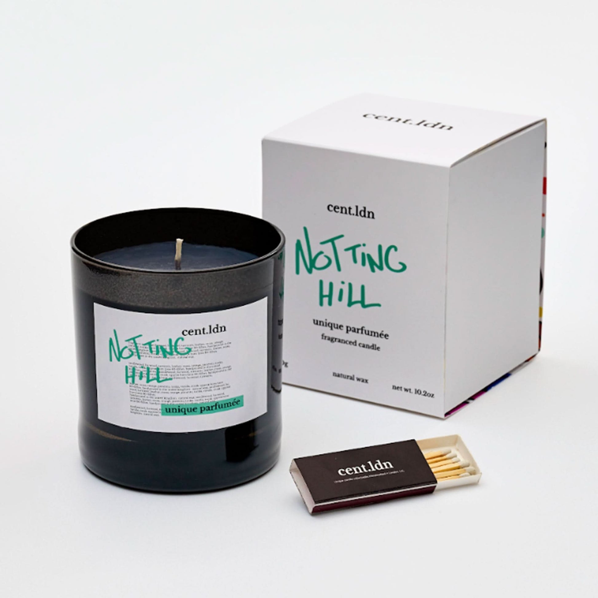 cent.ldn Notting Hill Perfumed Candle Black Detail view 2 | Gate