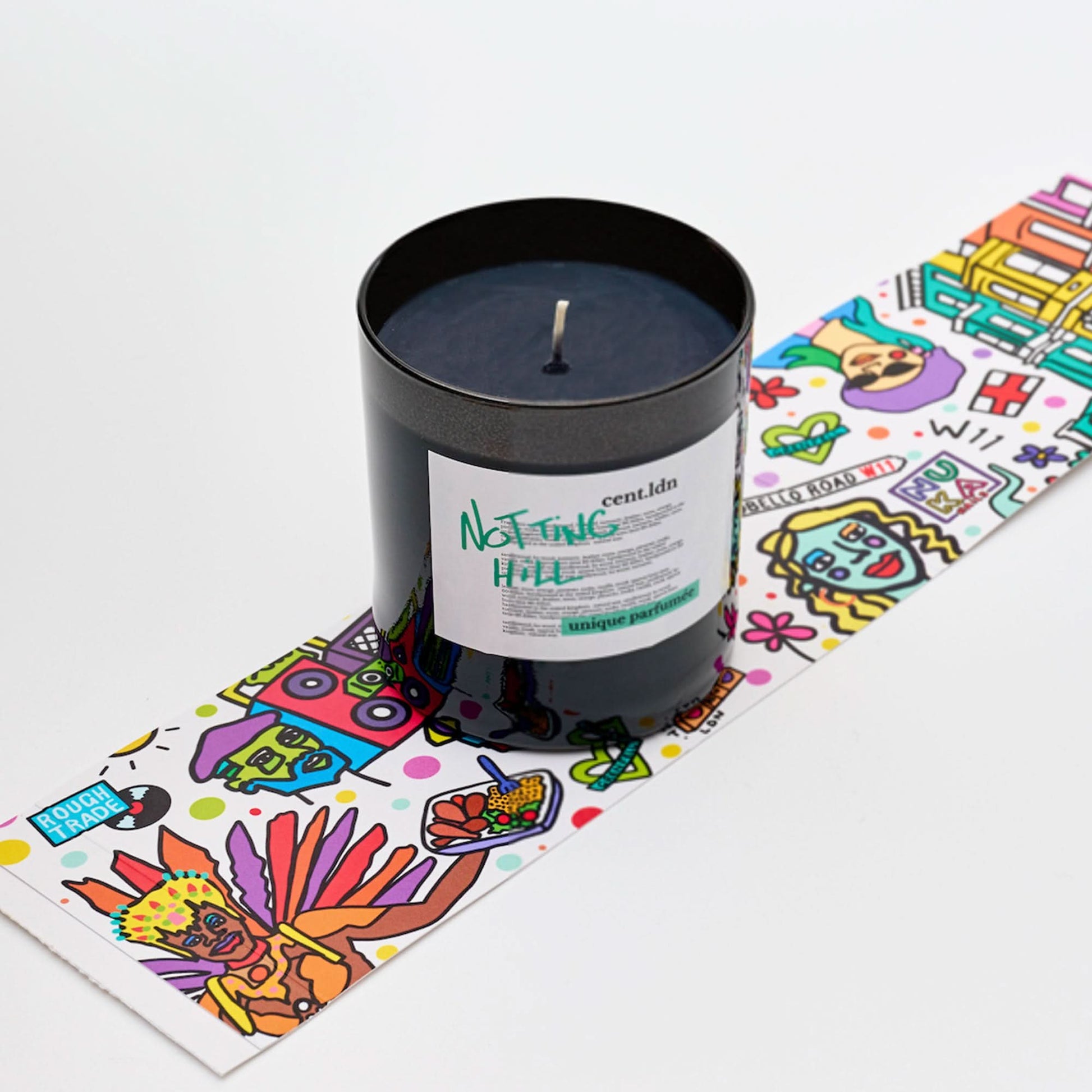 cent.ldn Notting Hill Perfumed Candle Black Detail view 3 | Gate