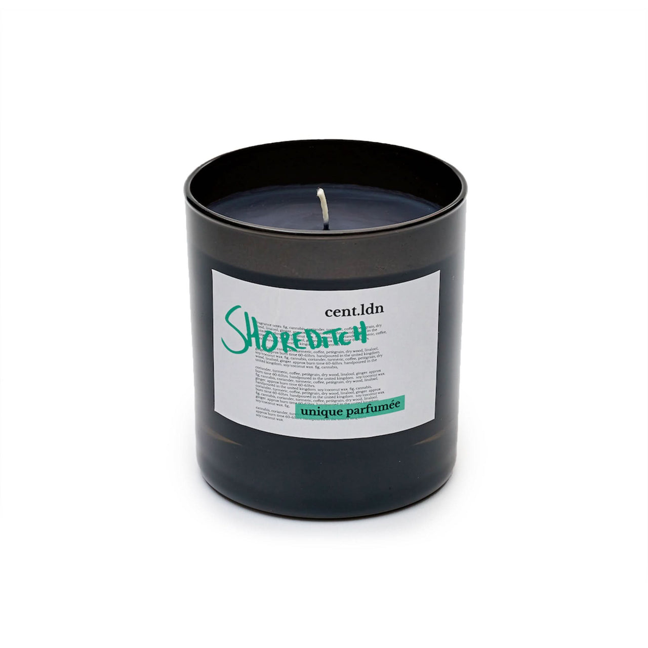 cent.ldn Shoreditch Perfumed Candle Black Detail view 1 | Gate