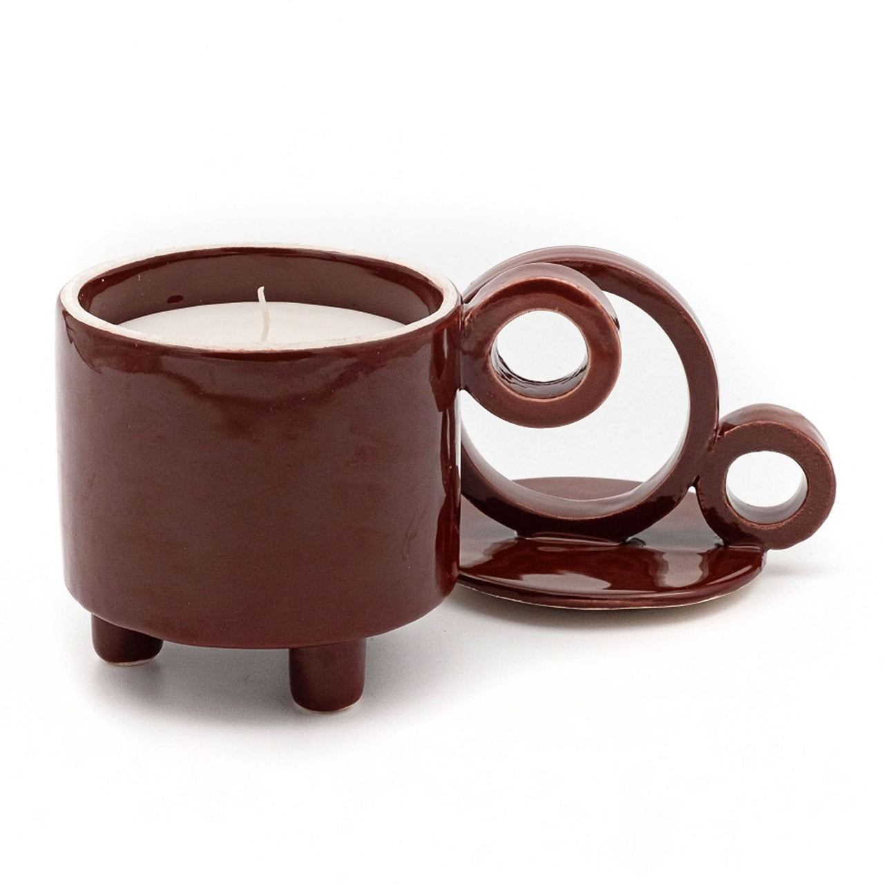 C'era Terra Cup Candle Brown Detail view 1 | Gate