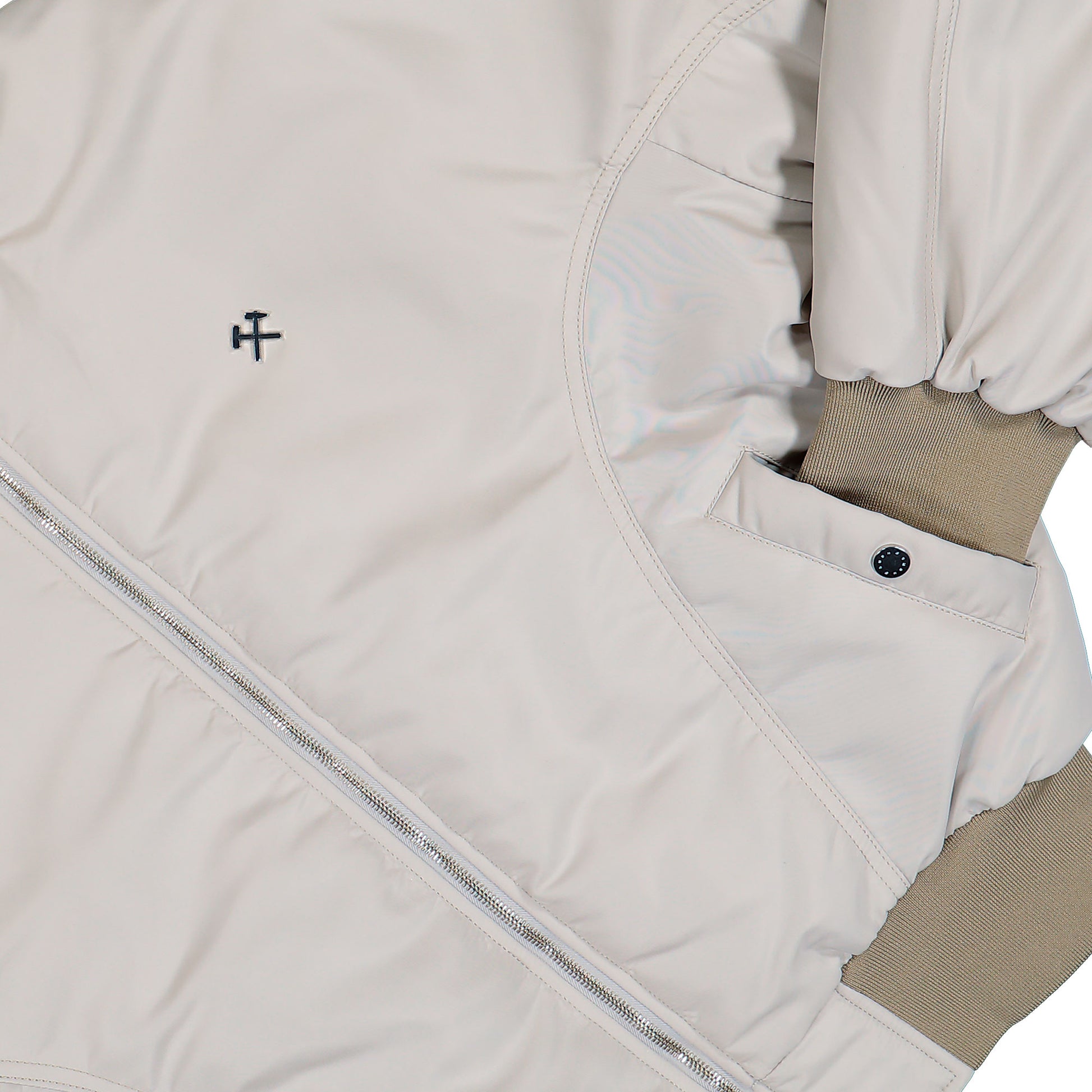 GmbH Bomber Jacket Light Grey Jackets Charles Detail View 4 | GATE