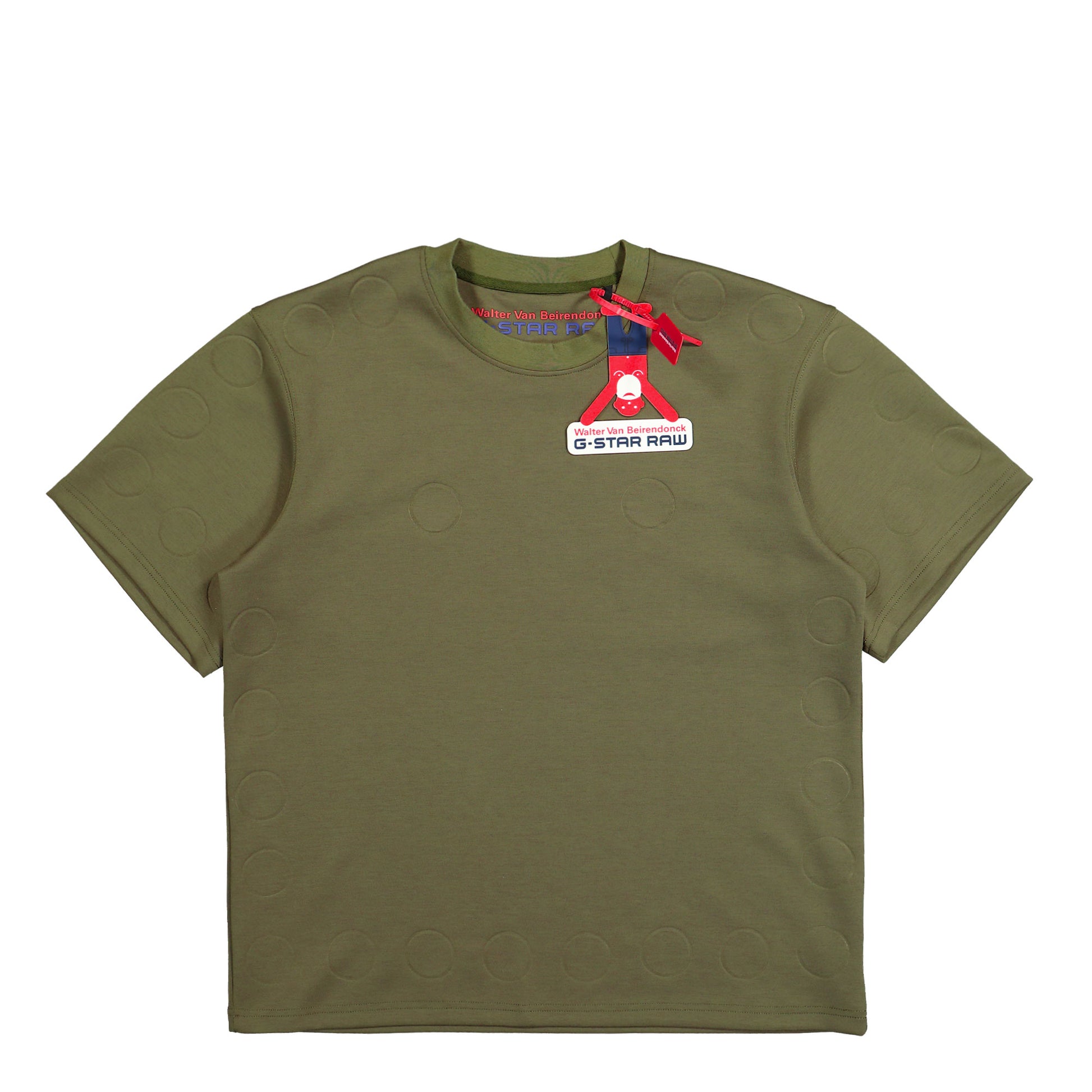 Walter Van Beirendonck Oversized Boxy Tee Olive Detail view 1 | Gate