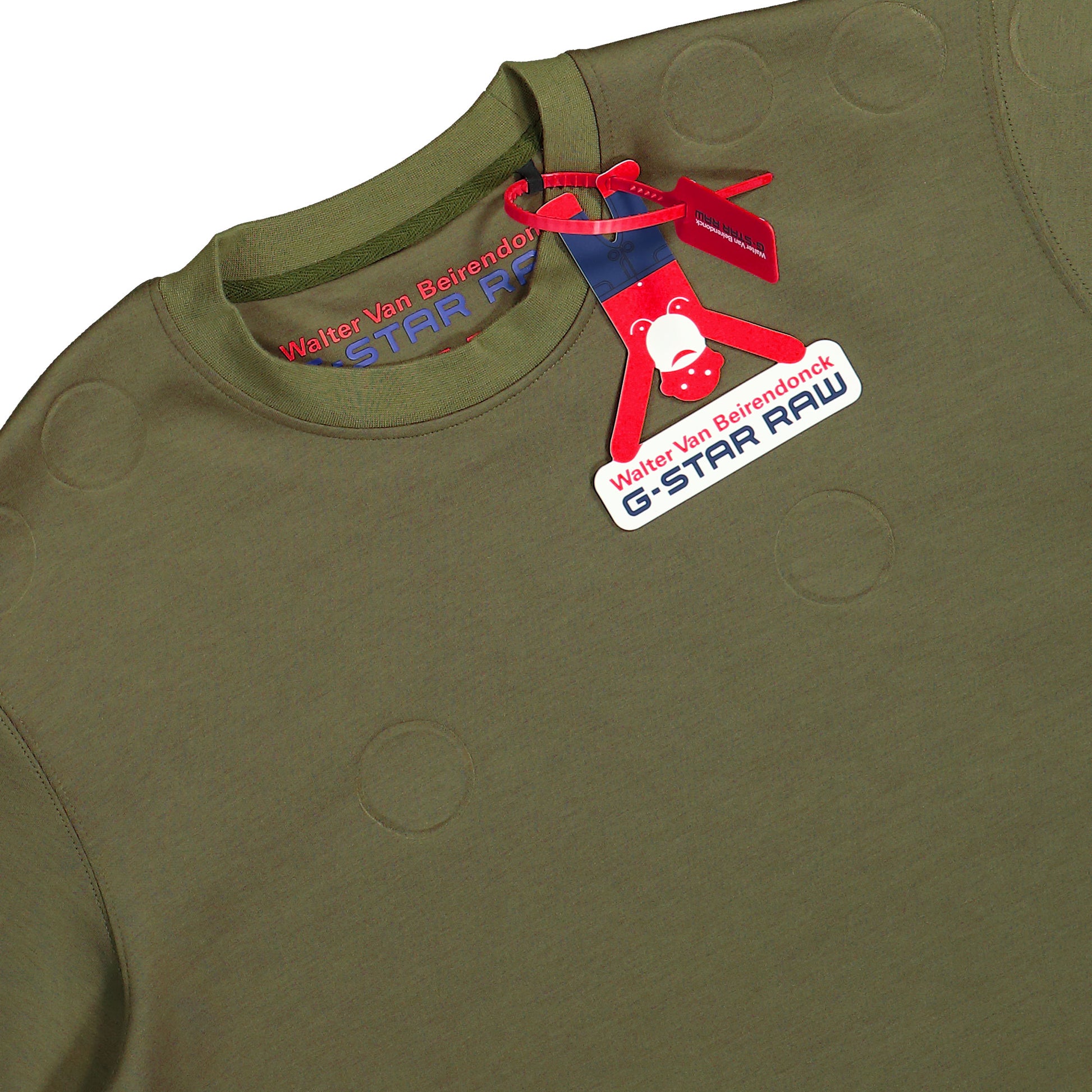 Walter Van Beirendonck Oversized Boxy Tee Olive Detail view 3 | Gate