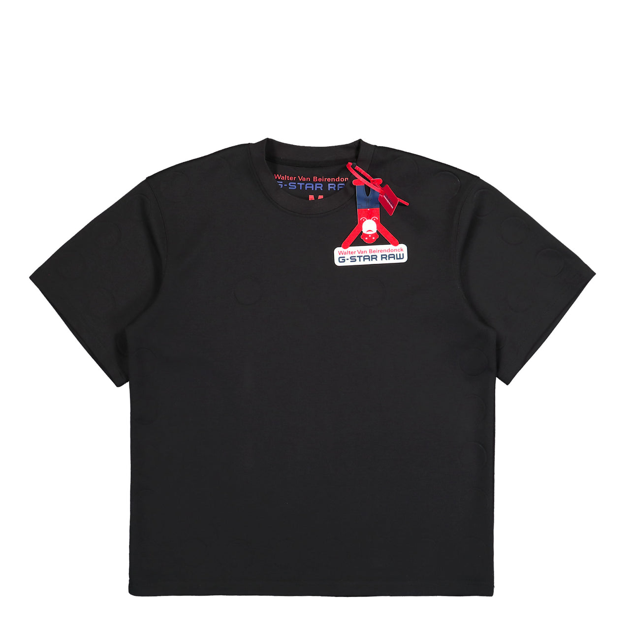 Walter Van Beirendonck Oversized Boxy Tee Black Detail view 1 | Gate