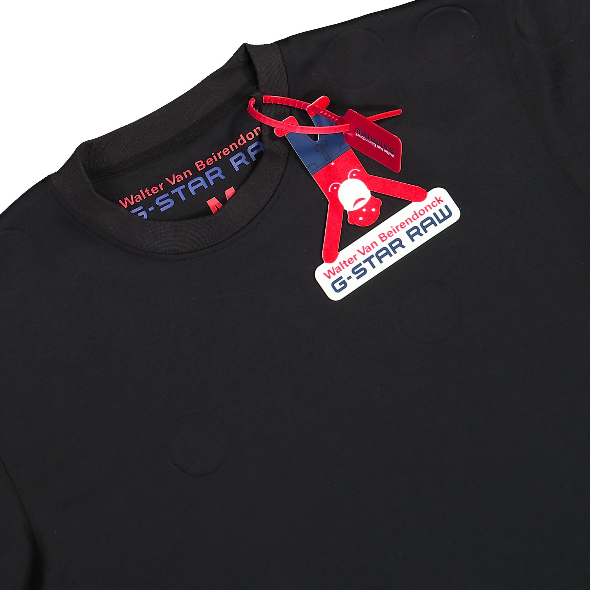 Walter Van Beirendonck Oversized Boxy Tee Black Detail view 3 | Gate