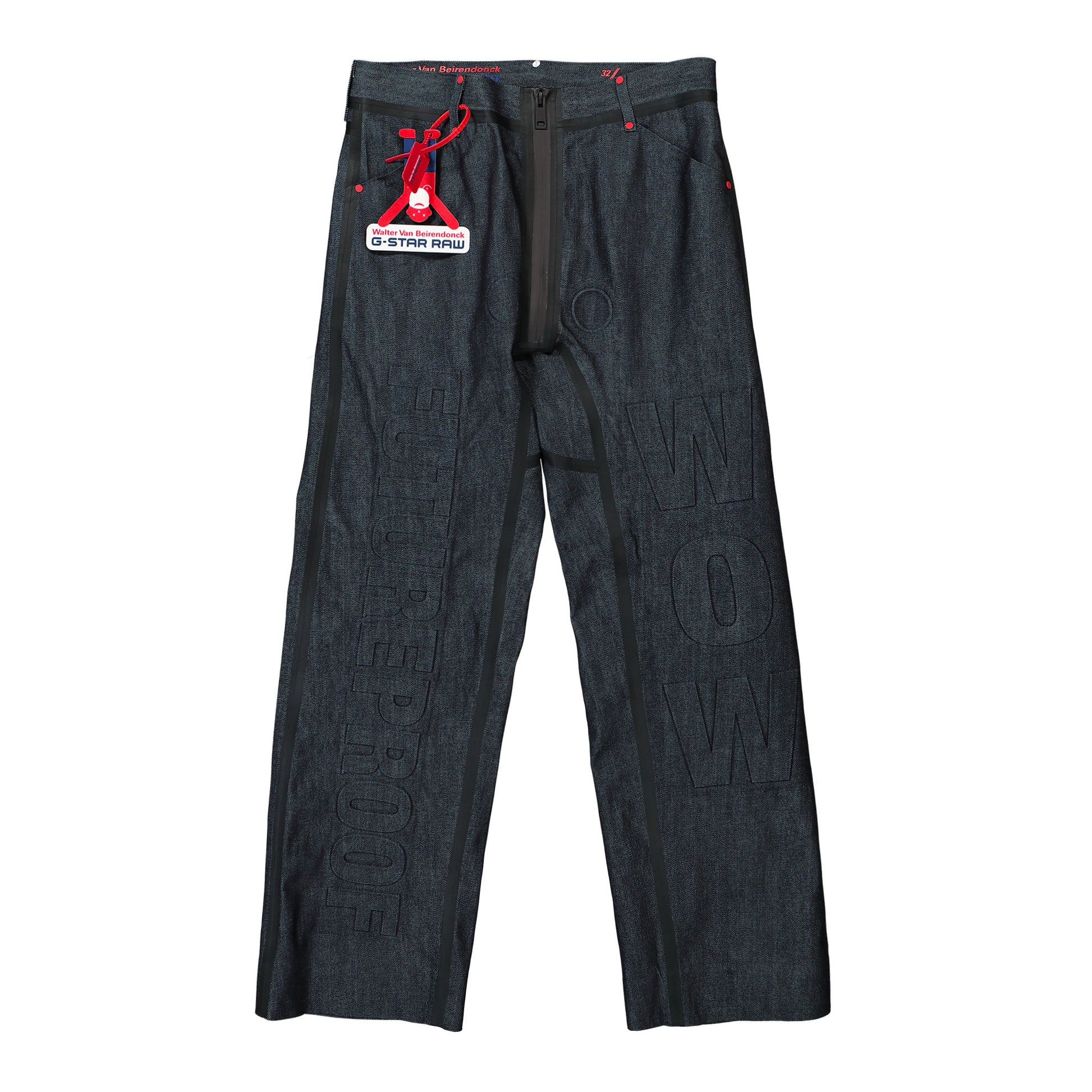 Walter Van Beirendonck Basic Jeans With Balls Blue Detail view 1 | Gate