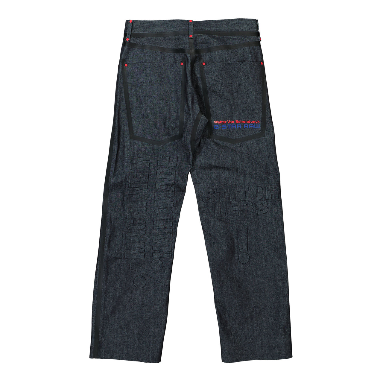 Walter Van Beirendonck Basic Jeans With Balls Blue Detail view 1 | Gate