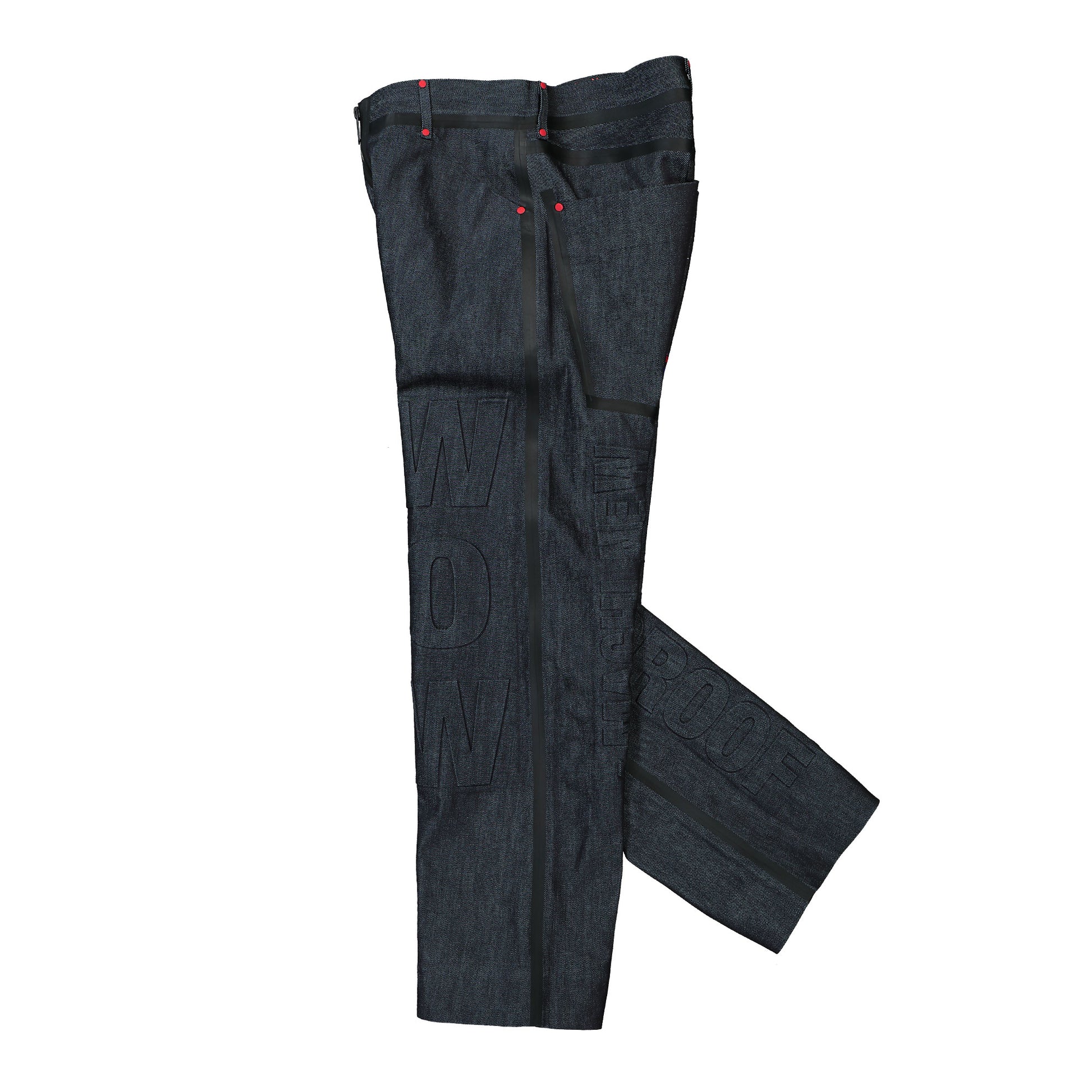 Walter Van Beirendonck Basic Jeans With Balls Blue Detail view 3 | Gate