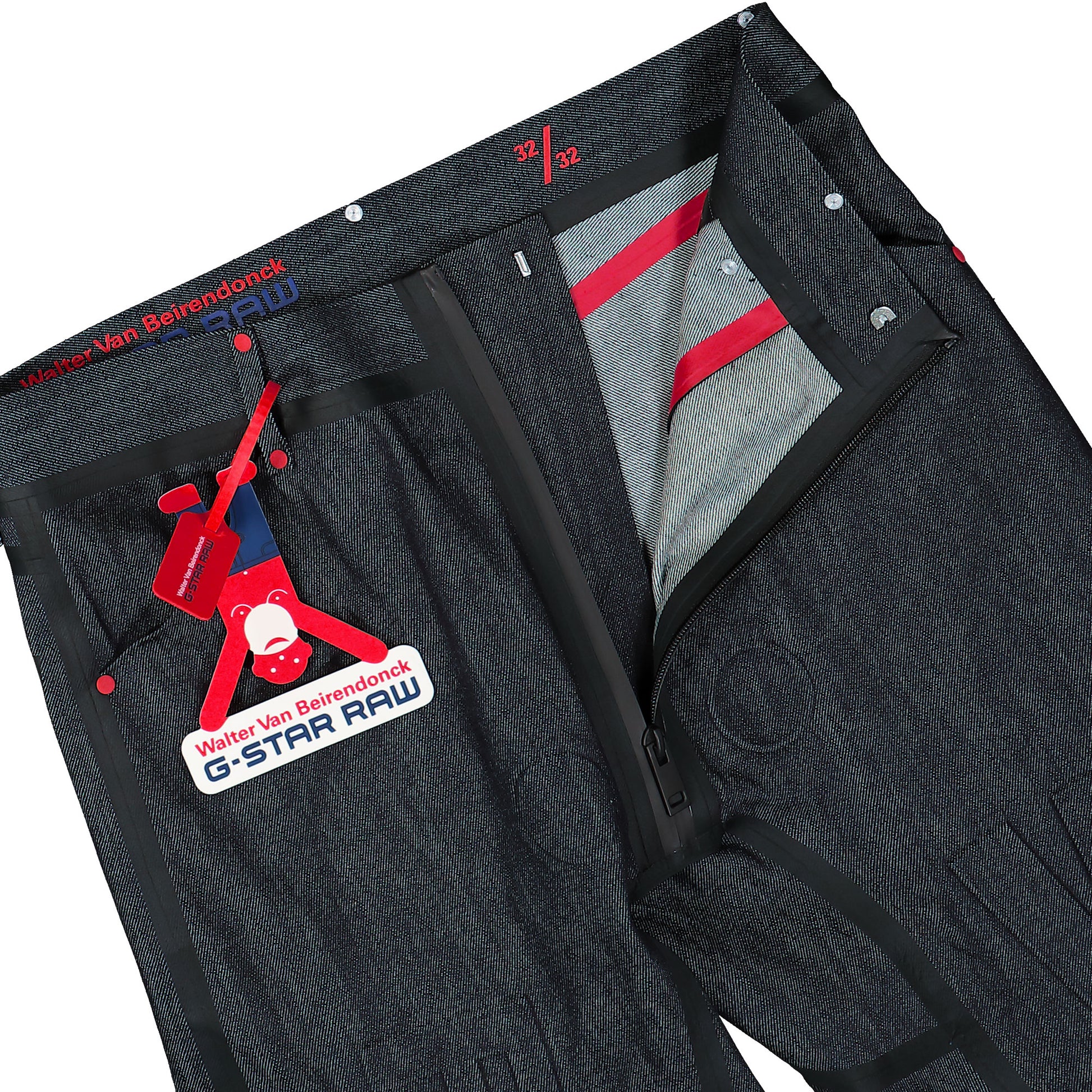 Walter Van Beirendonck Basic Jeans With Balls Blue Detail view 4 | Gate