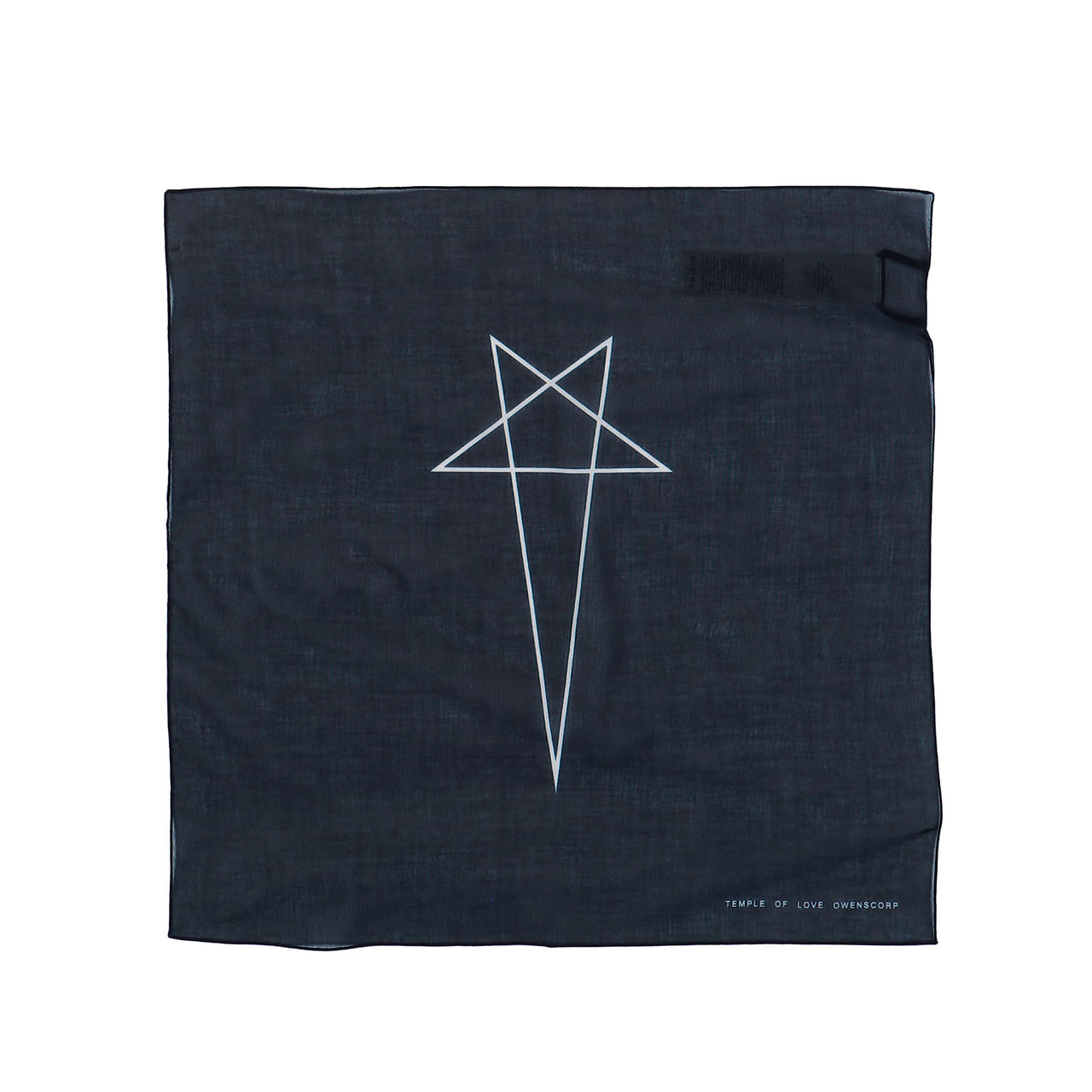 Rick Owens DRKSHDW Bandana Black / Milk Bandana DA01F4471 SCAEP3 0911 Detail View 1 | GATE