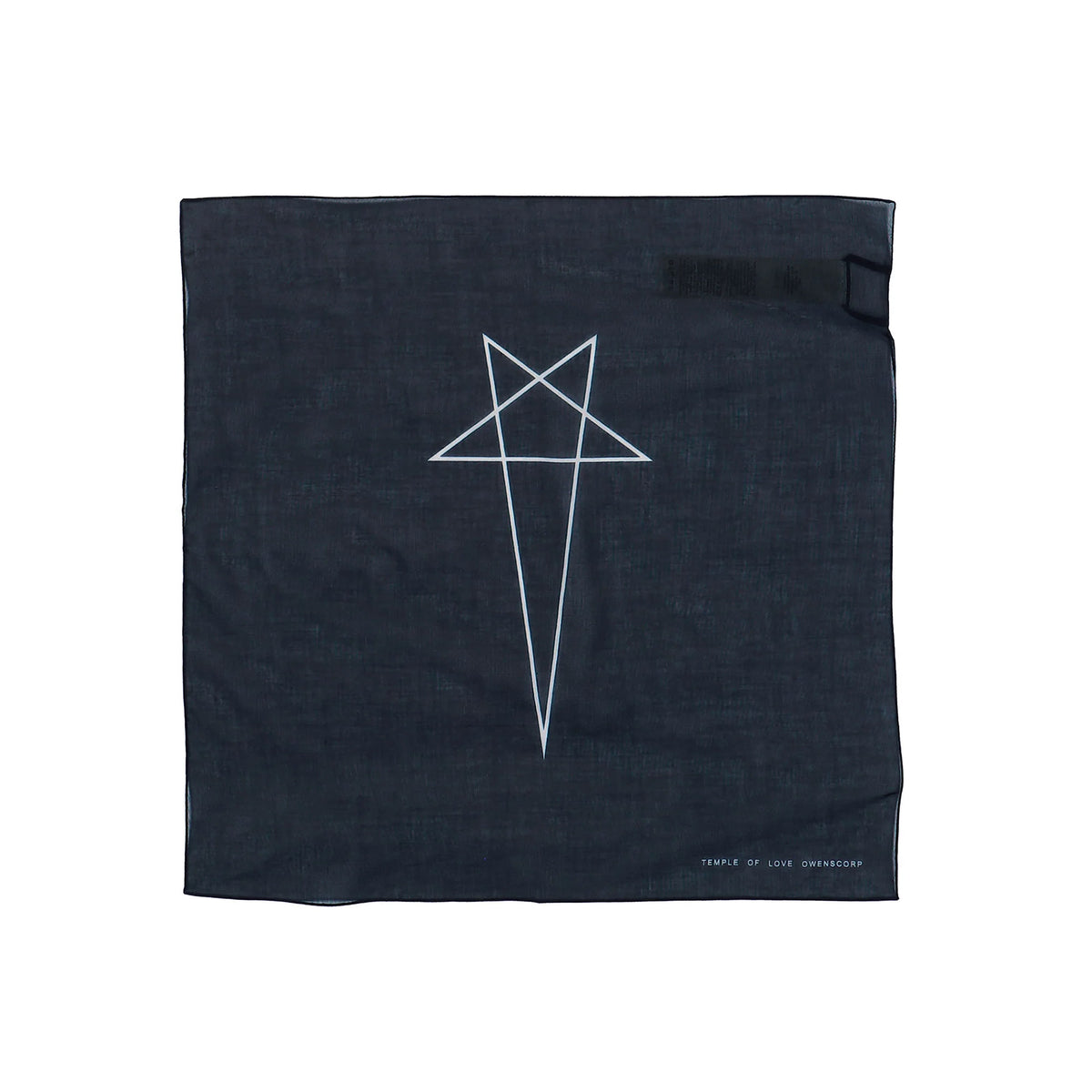 Rick Owens DRKSHDW Bandana Black / Milk Bandana DA01F4471 SCAEP3 0911 Detail View 1 | GATE