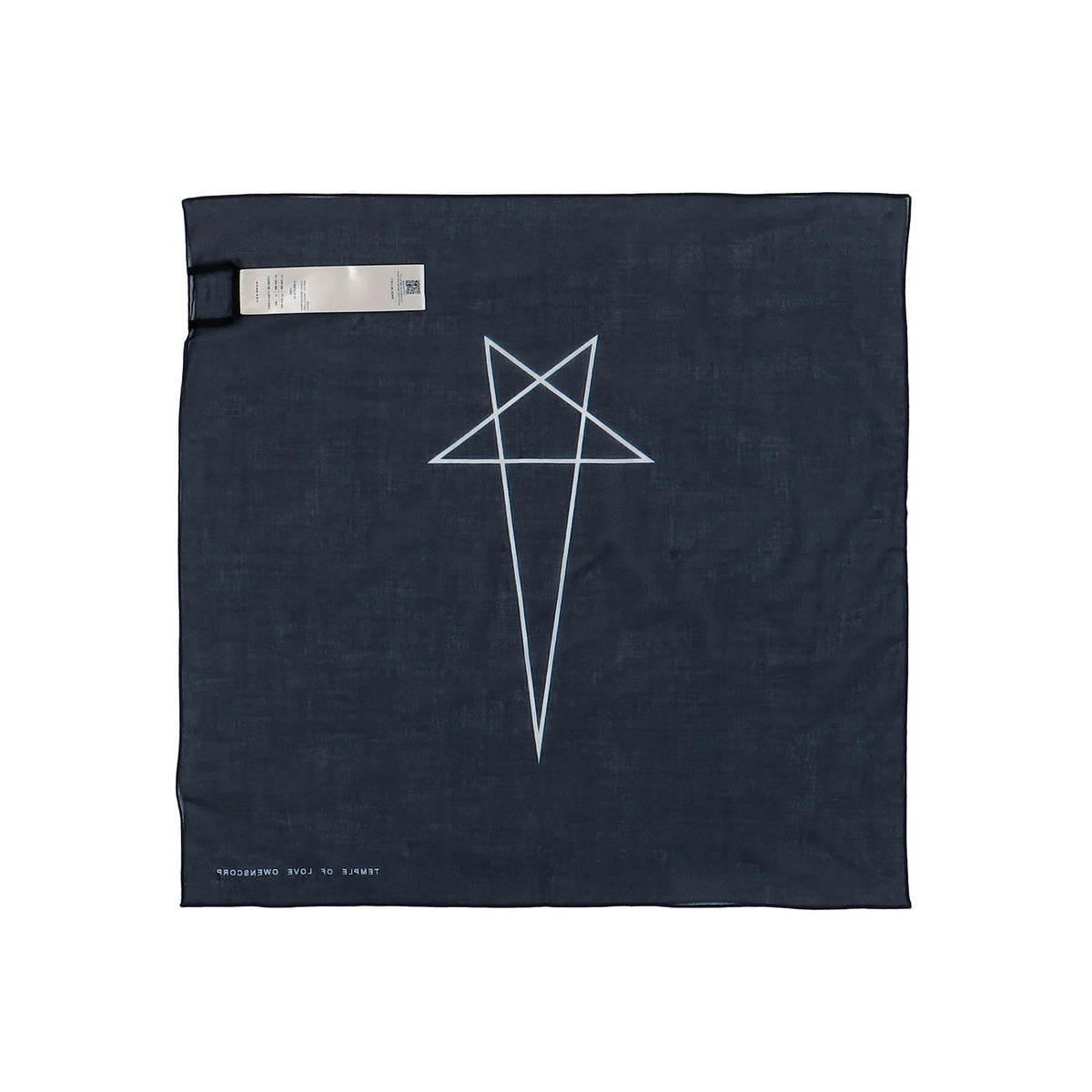 Rick Owens DRKSHDW Bandana Black / Milk Bandana DA01F4471 SCAEP3 0911 Detail View 1 | GATE