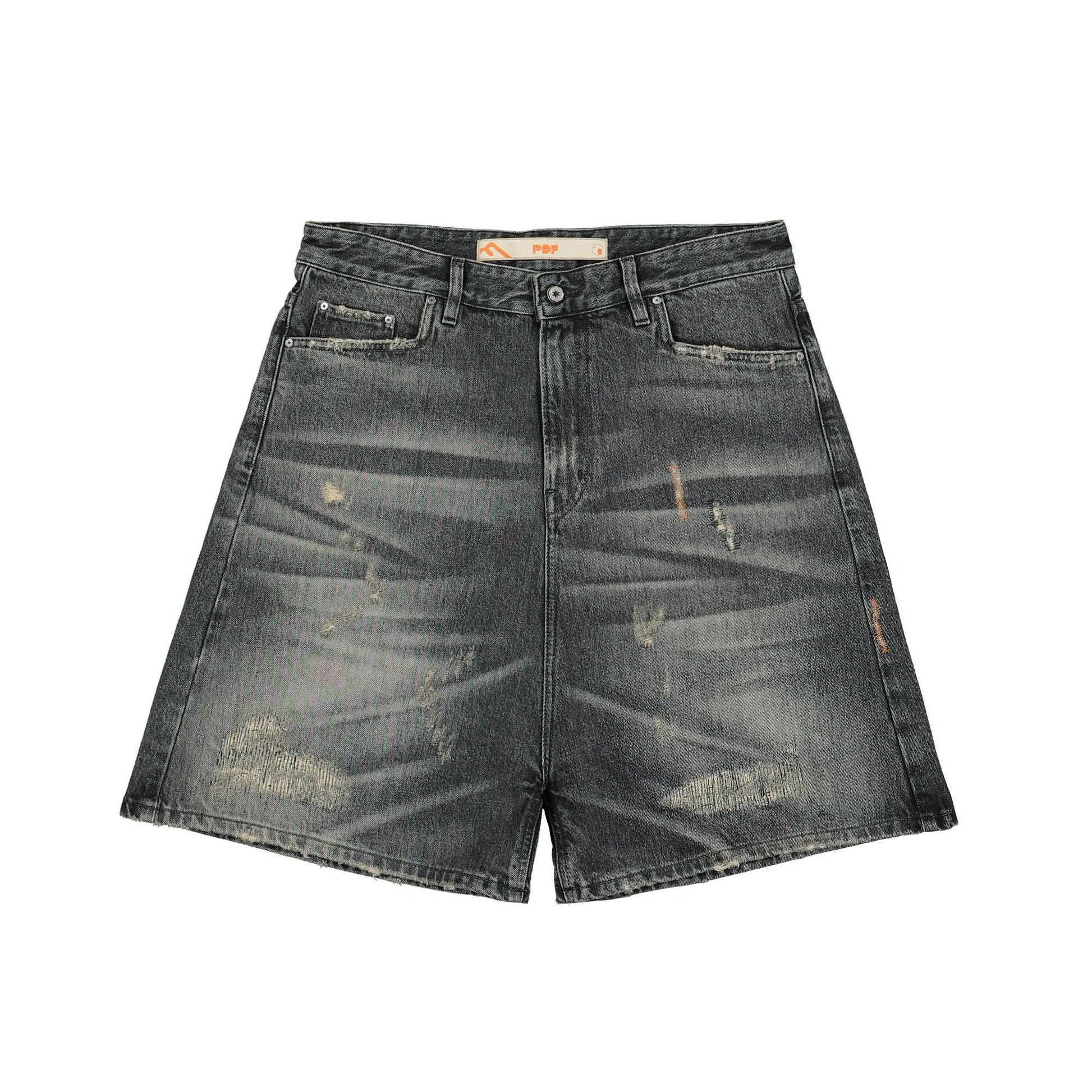 PDF Kilt Short Denim Black Detail view 1 | Gate