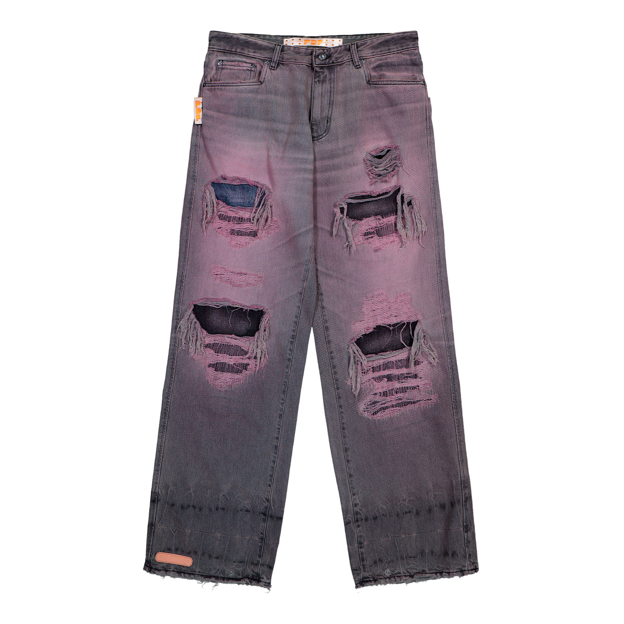 PDF Rich Kid Jeans Pink Denim Pant DFM03032DF119WHBLK / Pink | Overkill