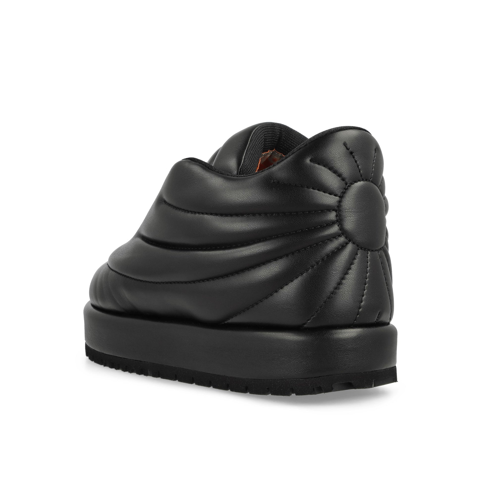PDF Lace Up Embroidery Nuvola - Pluto Leather Black Sneaker Detail view 3 | Gate