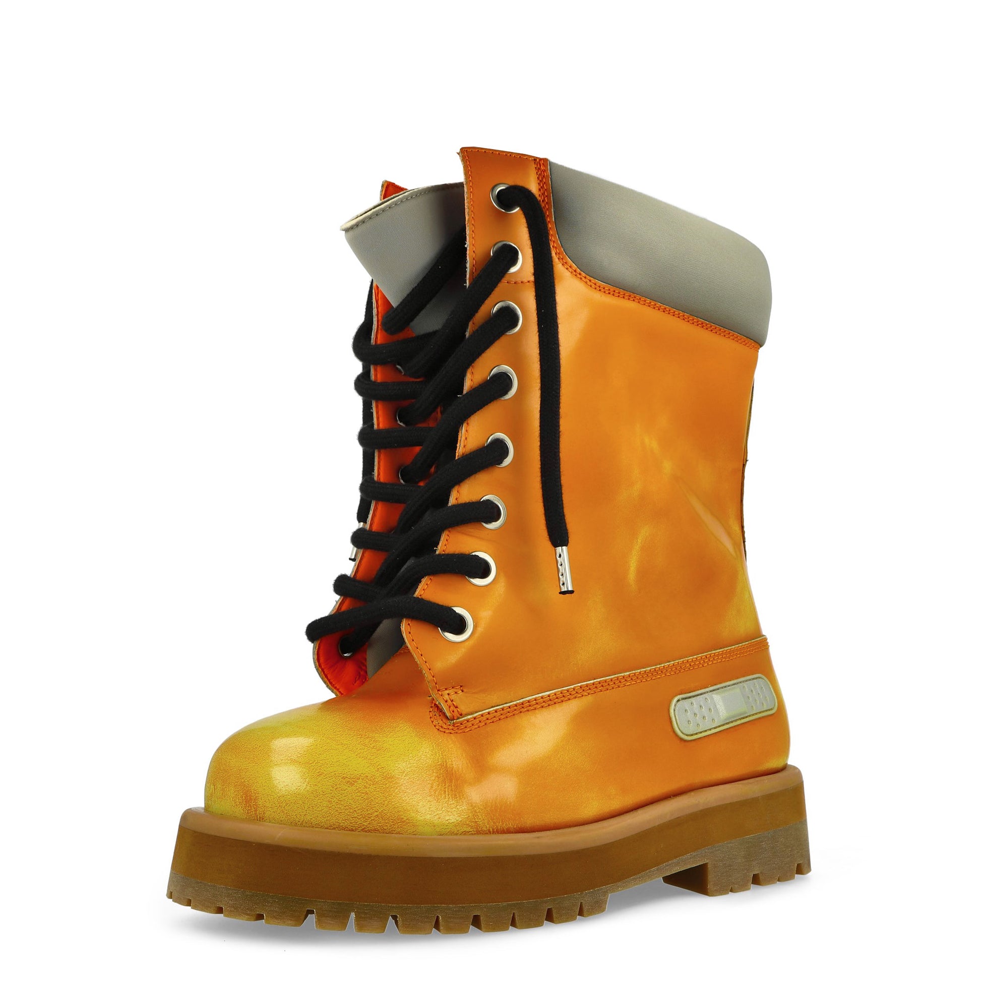 PDF Strada High Orange Orange Sneaker Detail view 4 | Gate