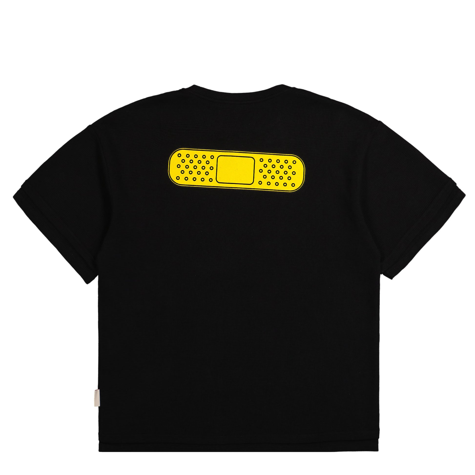 PDF 39 Waffle Tee Black Detail view 3 | Gate