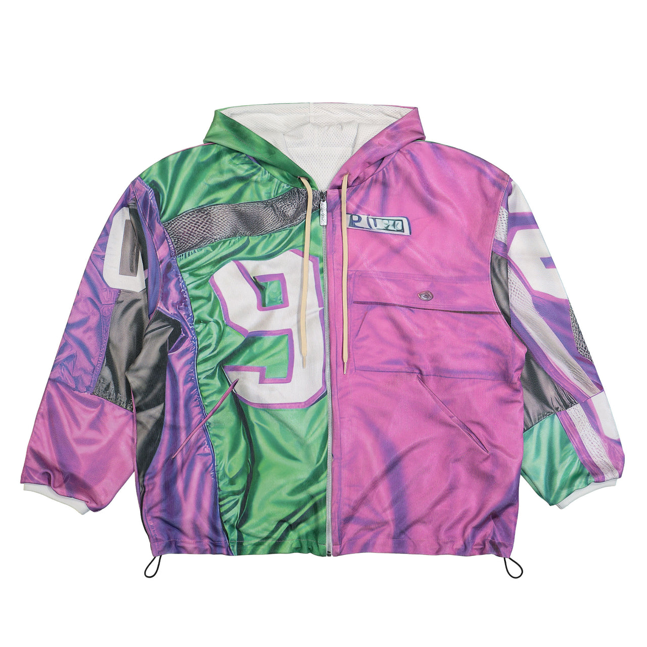 PDF Patchwork Hoodie Multicolor Detail view 1 | Gate